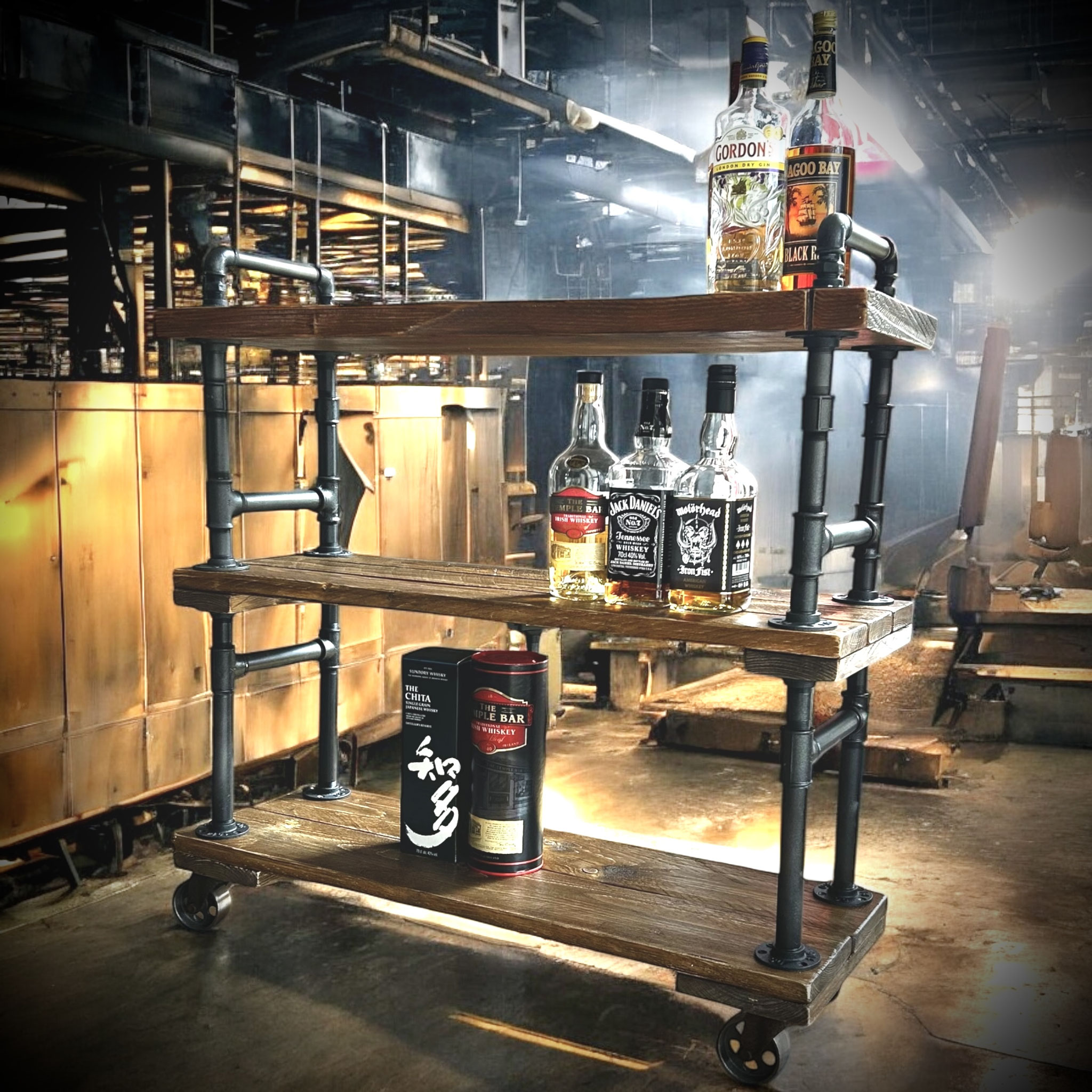 Steampunk Bar-Trolley