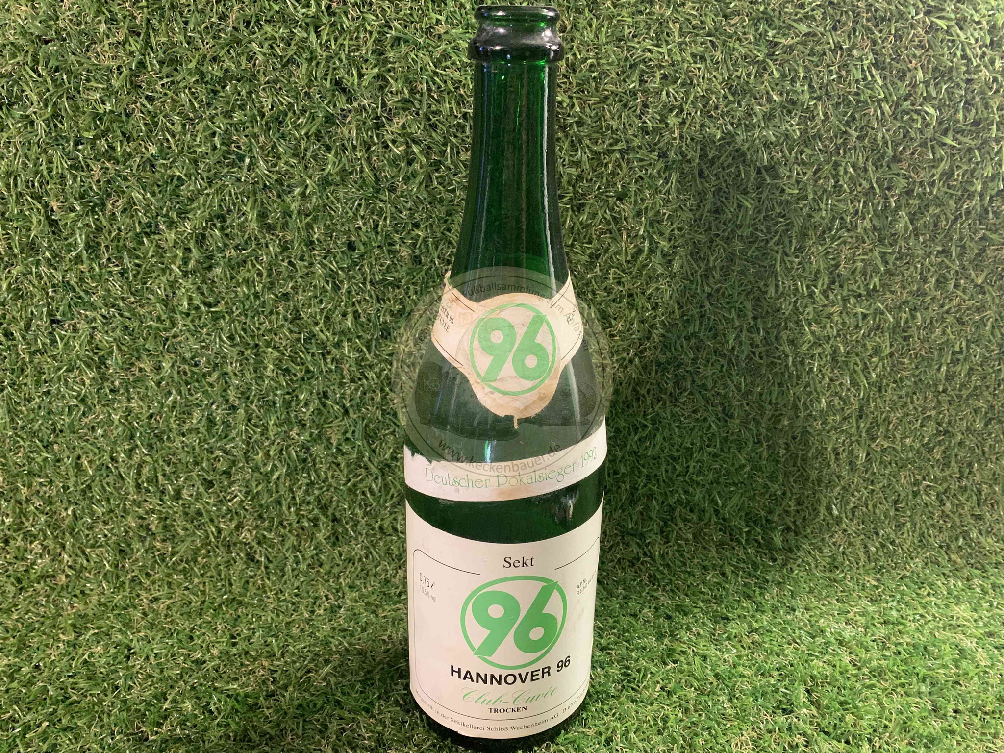 1992 Pokalsieger Sekt Flasche von Hannover 96