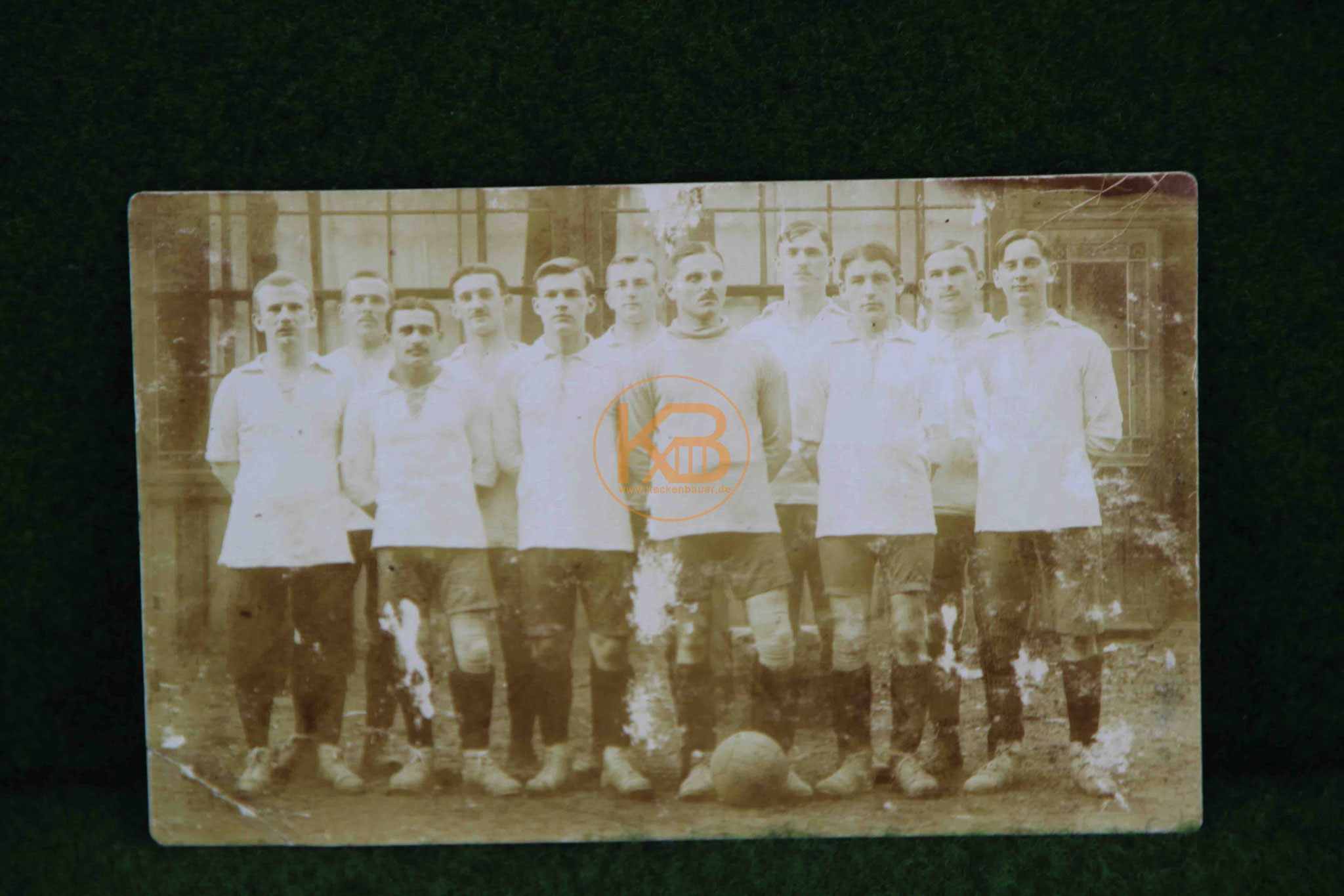 Foto einer Fußballmannschaft vermutlich in Leipzig um 1910