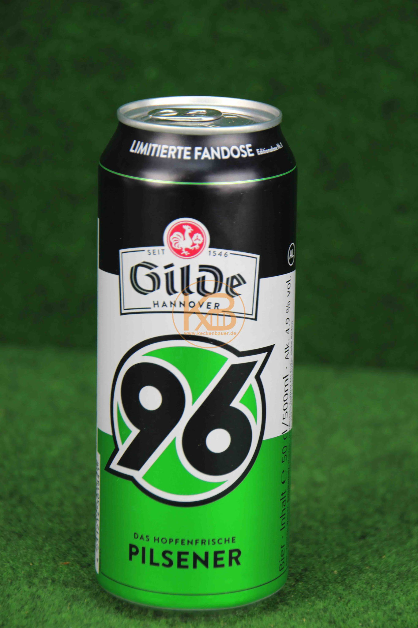 Gilde Bierdose im Hannover96 Design