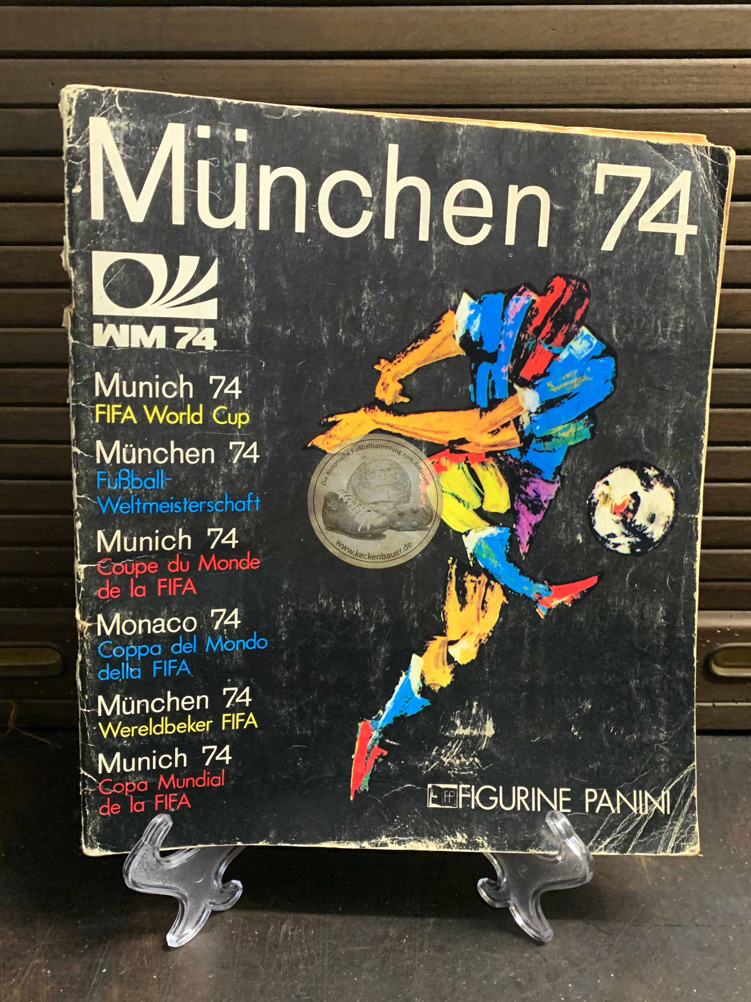 Panini Album von der WM 1974 in Deutschland