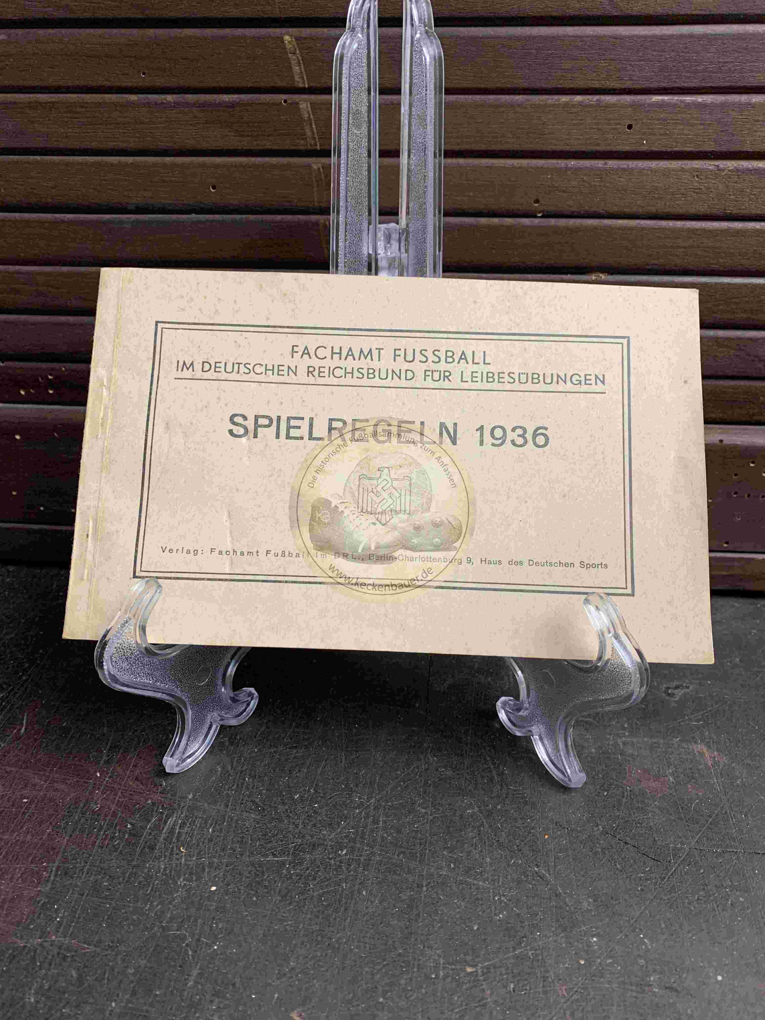 Fußballregeln des DFB aus dem Jahr 1936