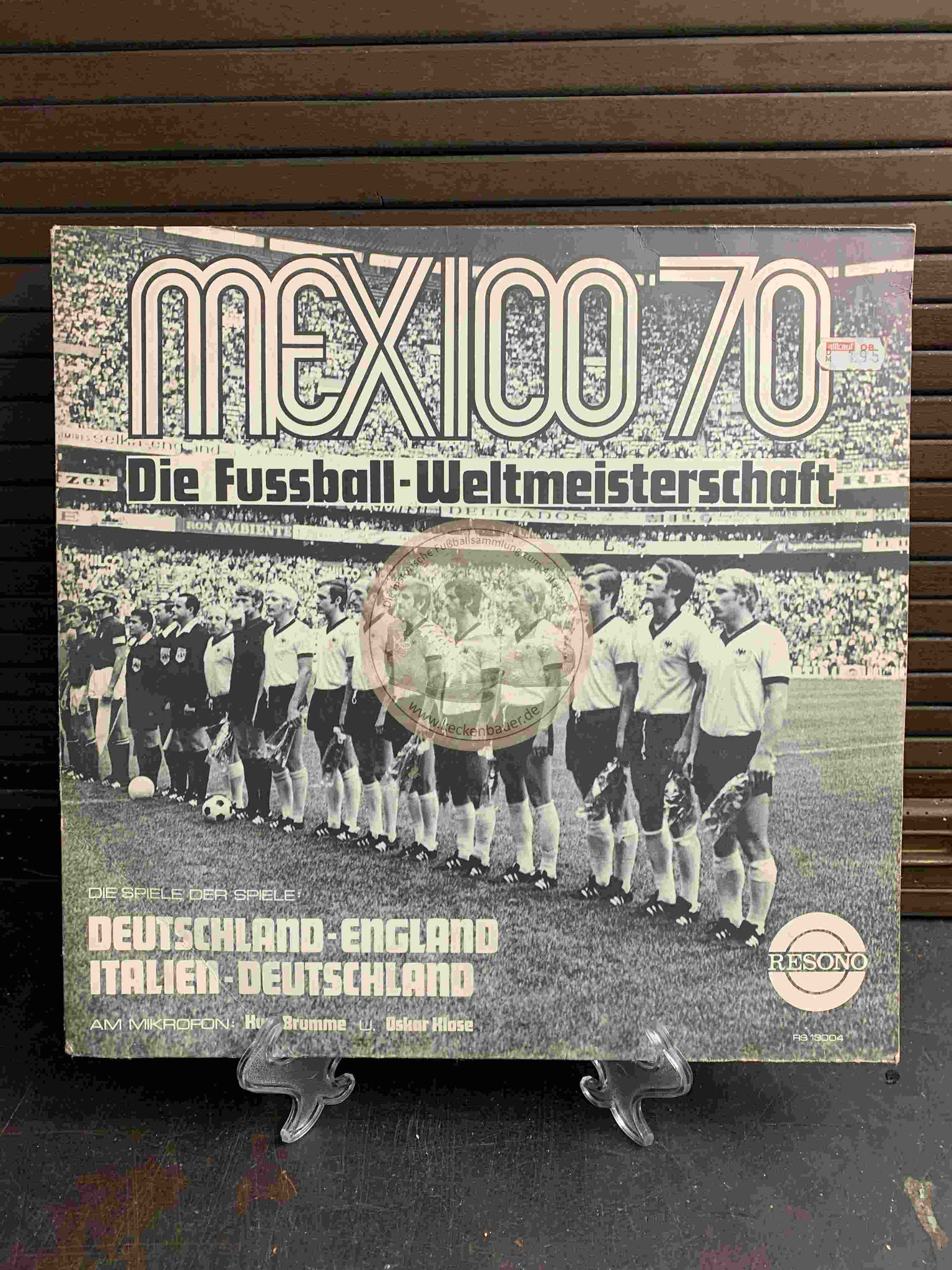 1970 Mexico 70 Die Fussball-Weltmeisterschaft Deutschland - England und Italien - Deutschland