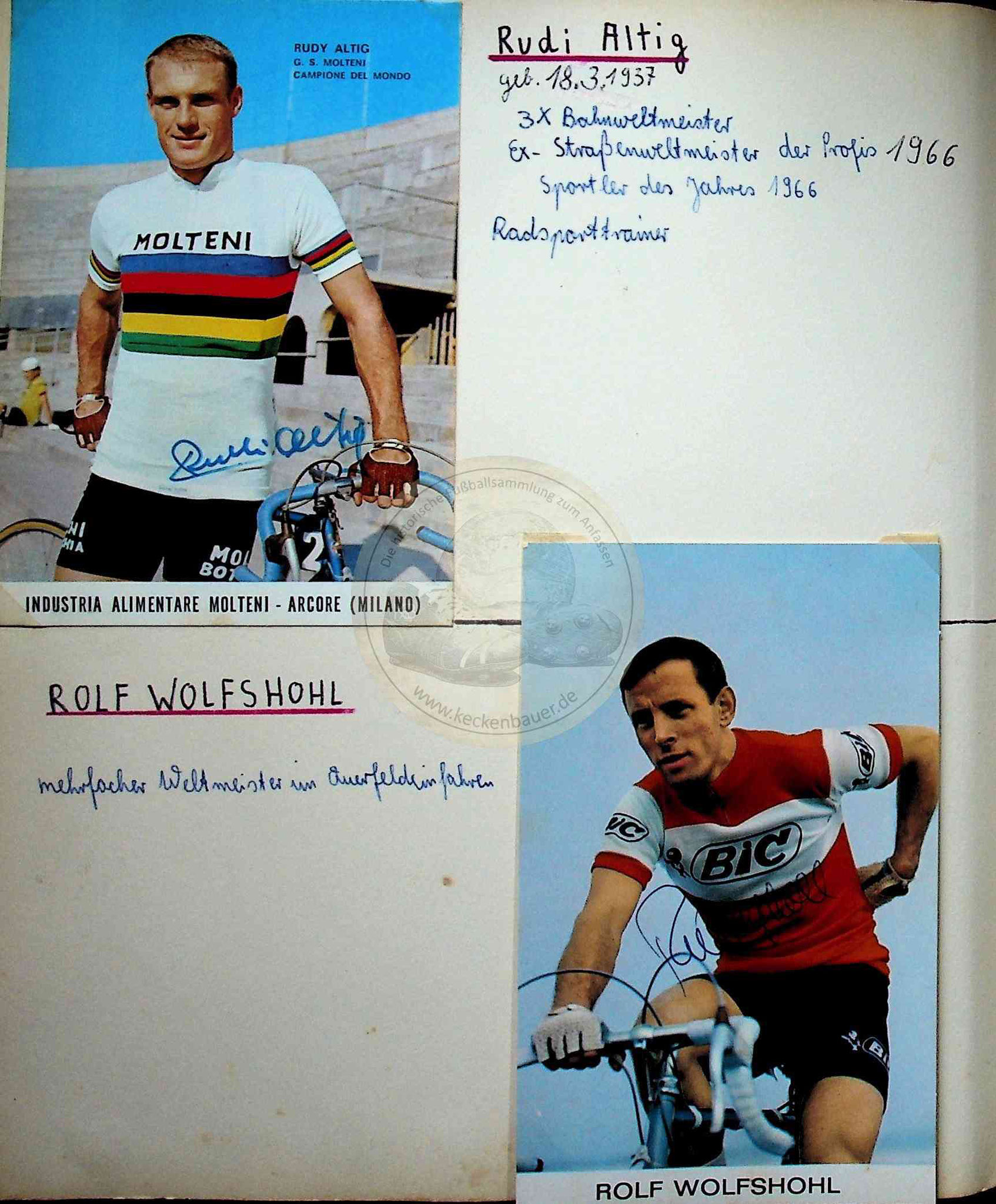 68 Autogramme Rudi Altig Rolf Wolfshohl Fahrrad