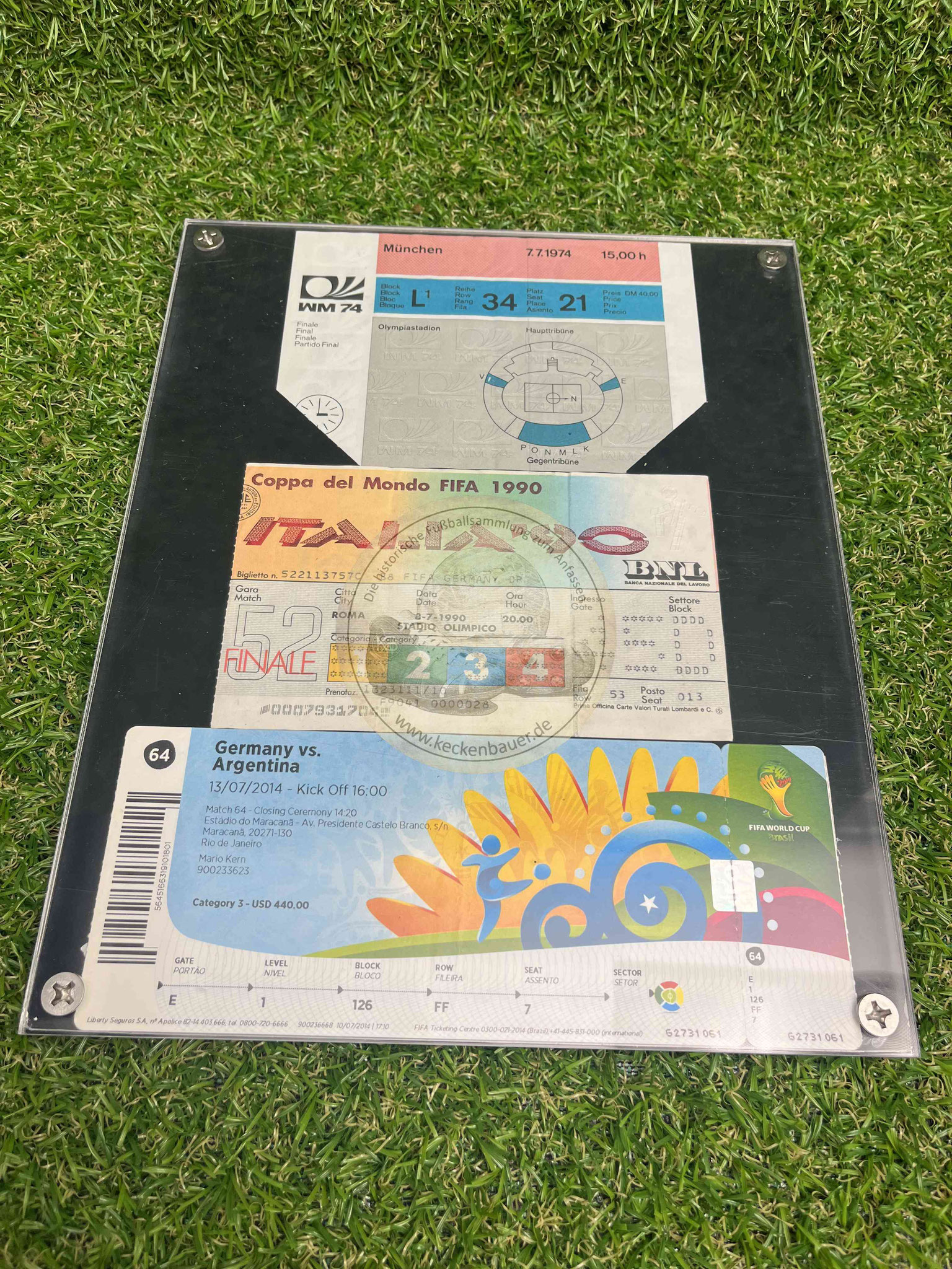 1990 1974 2014 WM Final Tickets