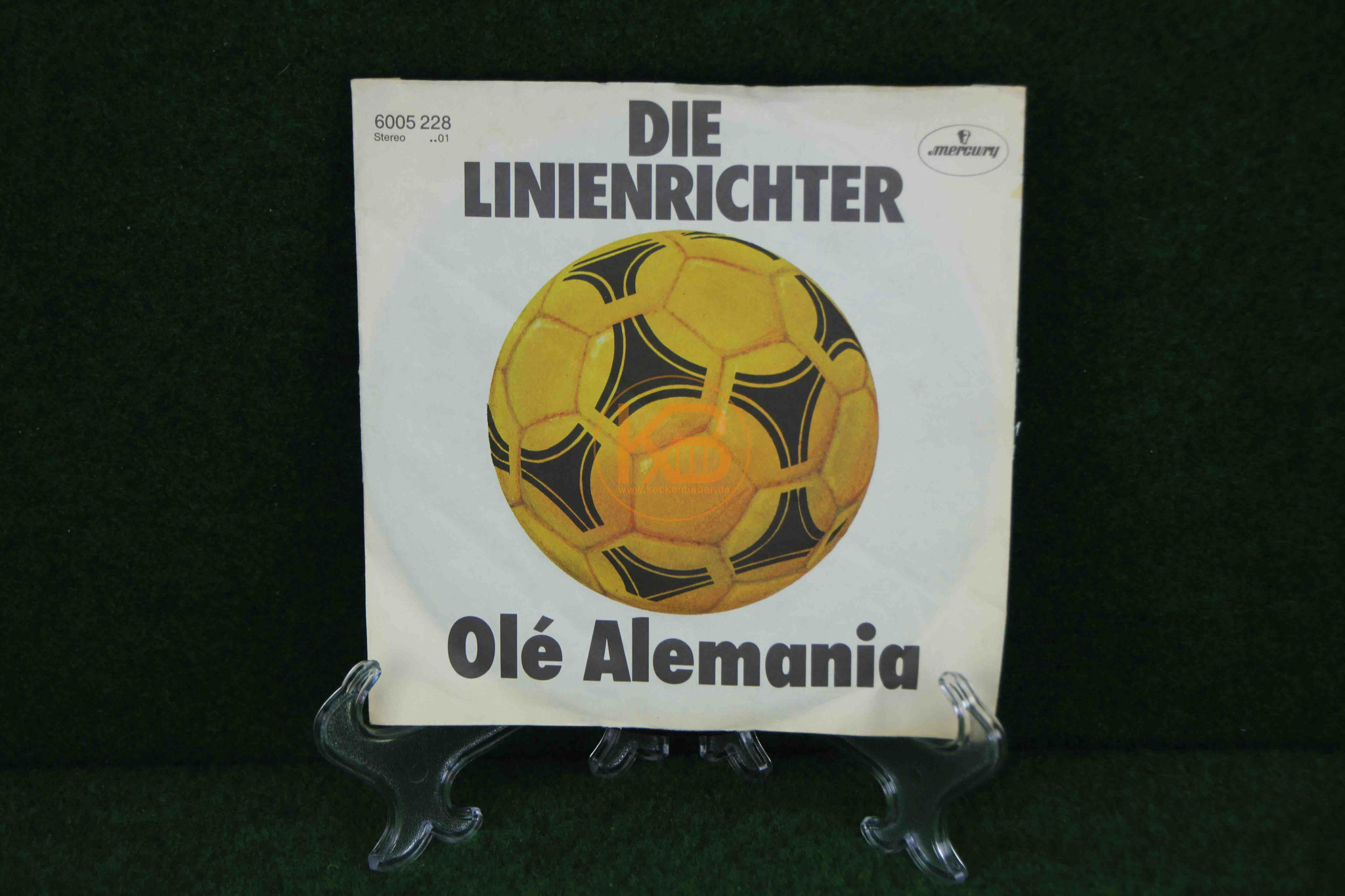 Single LP von Die Linienrichter - Ole Alemania - Fussball Stadionhymne