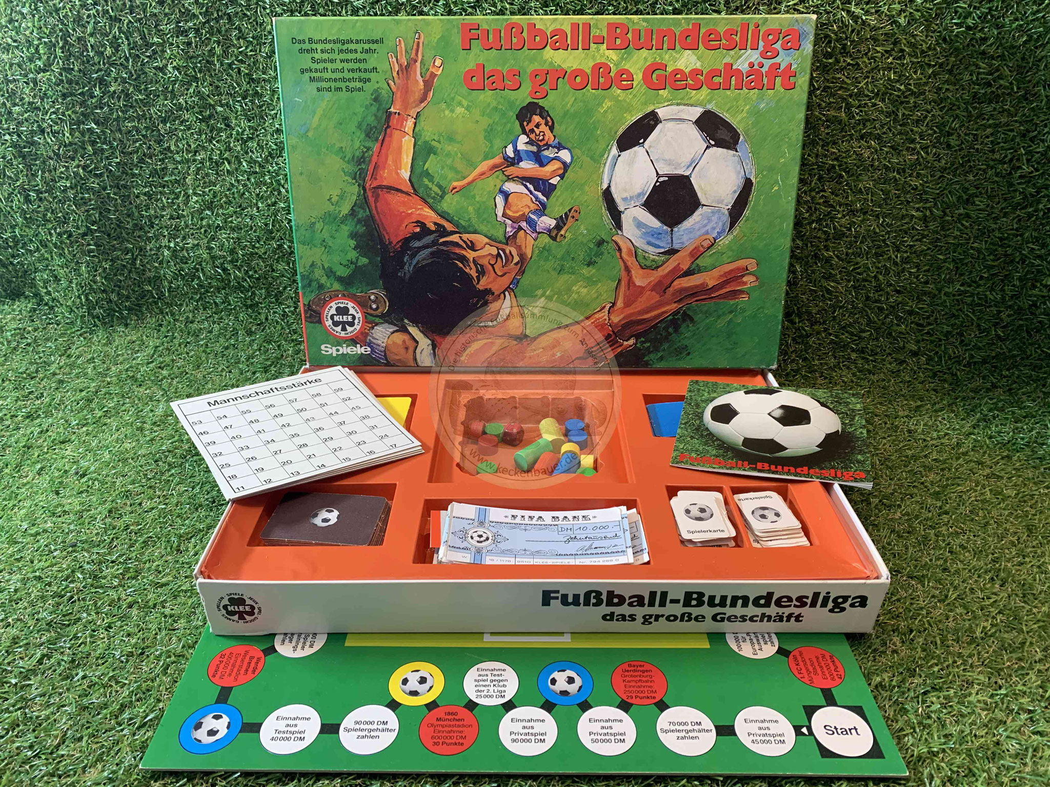 Fußball-Bundesliga das große Geschäft Fußballspiel späte 1980er Klee