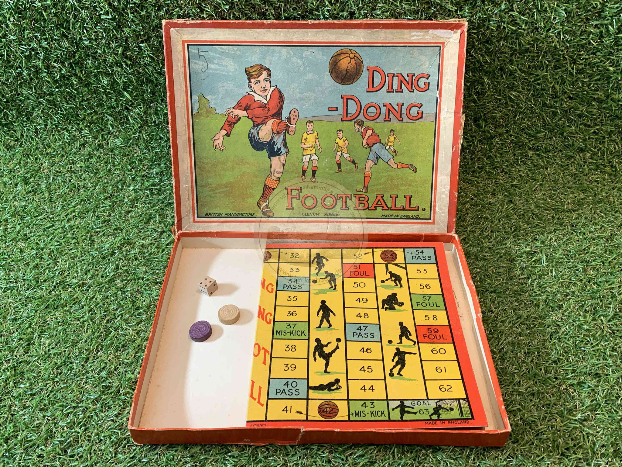 Ding Dong Football British Manufactures Glevum Series Made in England ca. 1920er