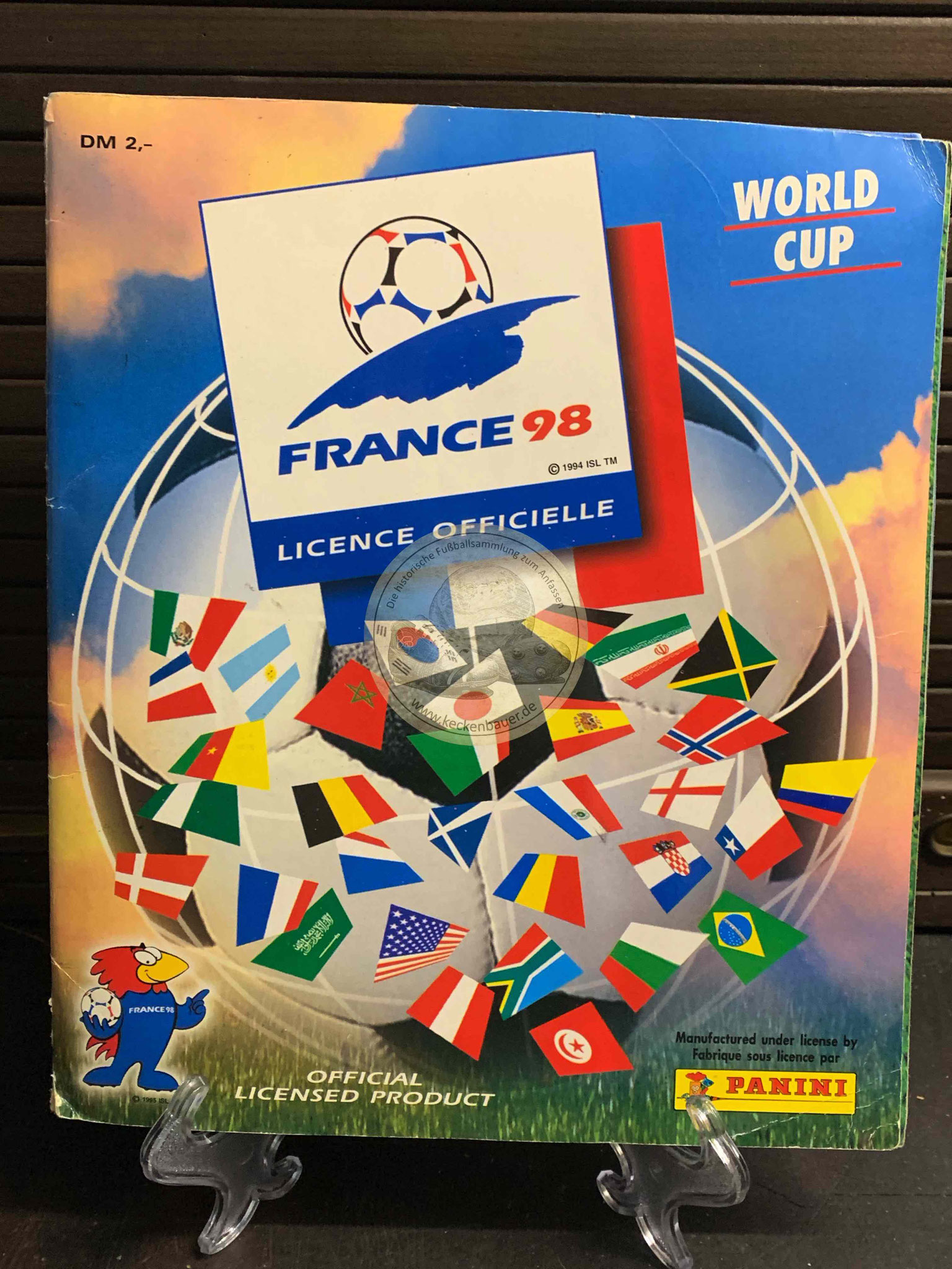 Panini Album von der WM 1998 in Frankreich