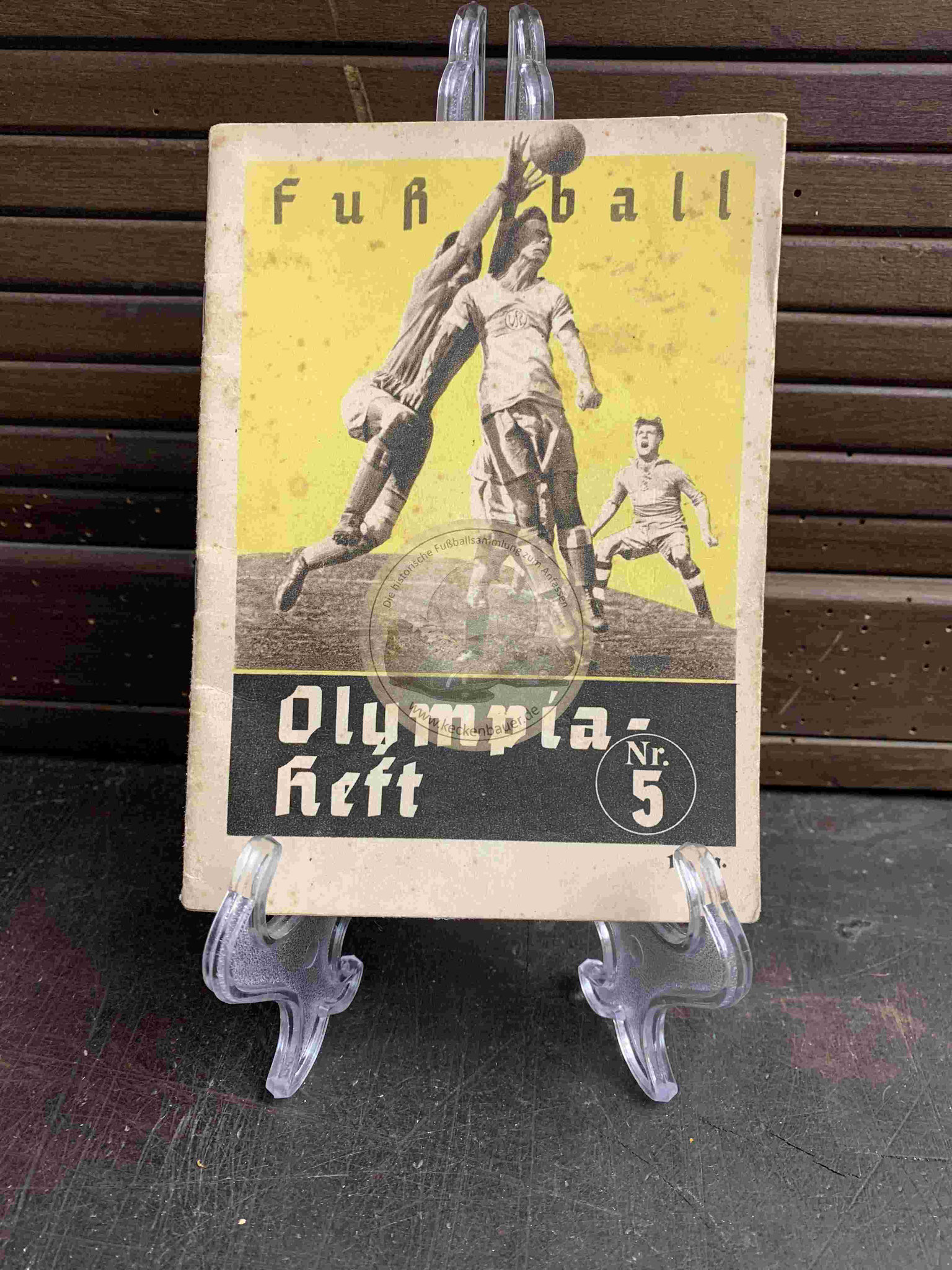 Fußball Olympia Heft Nr. 5 aus dem Jahr 1936