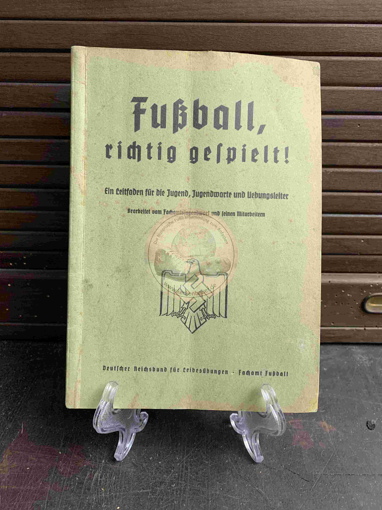 Fußball, richtig gespielt! Ein Leitfaden für die Jugend, Jugendwarte und Uebungsleiter aus dem Jahr 1937