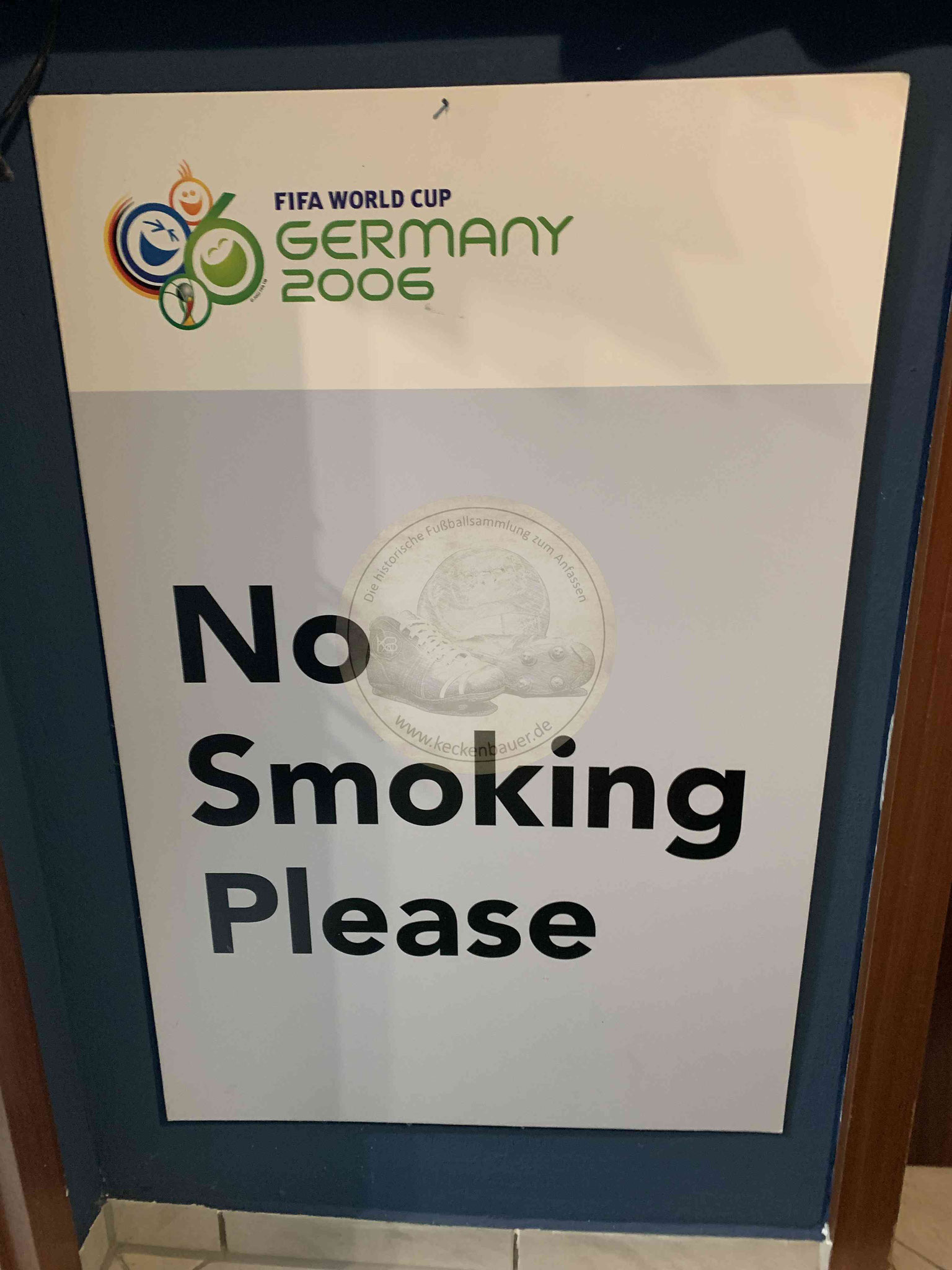 2006 WM in Deutschland no Smoking Schild