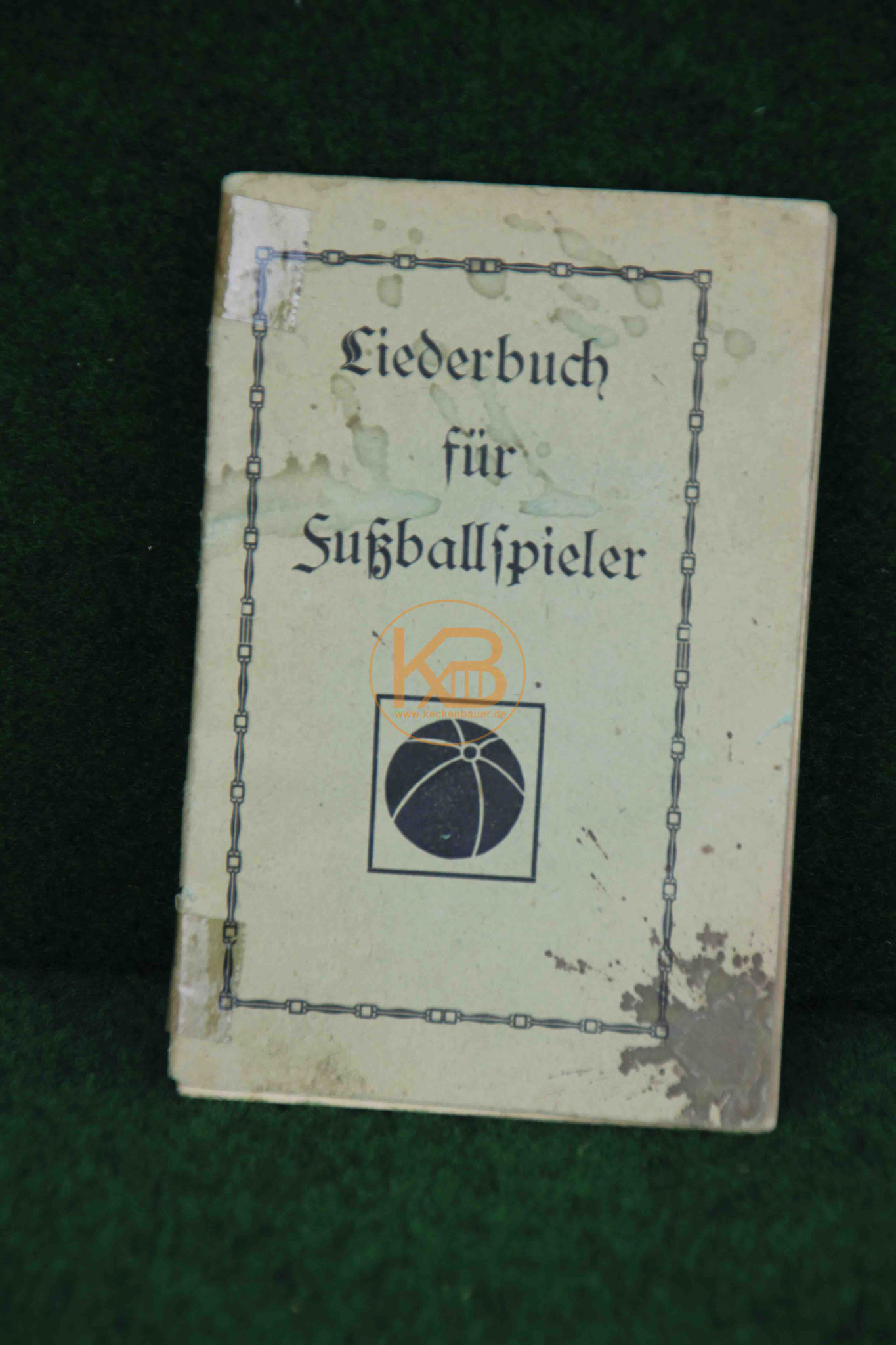 Liederbuch für Fußballspieler vermutlich aus den 1920er Jahren