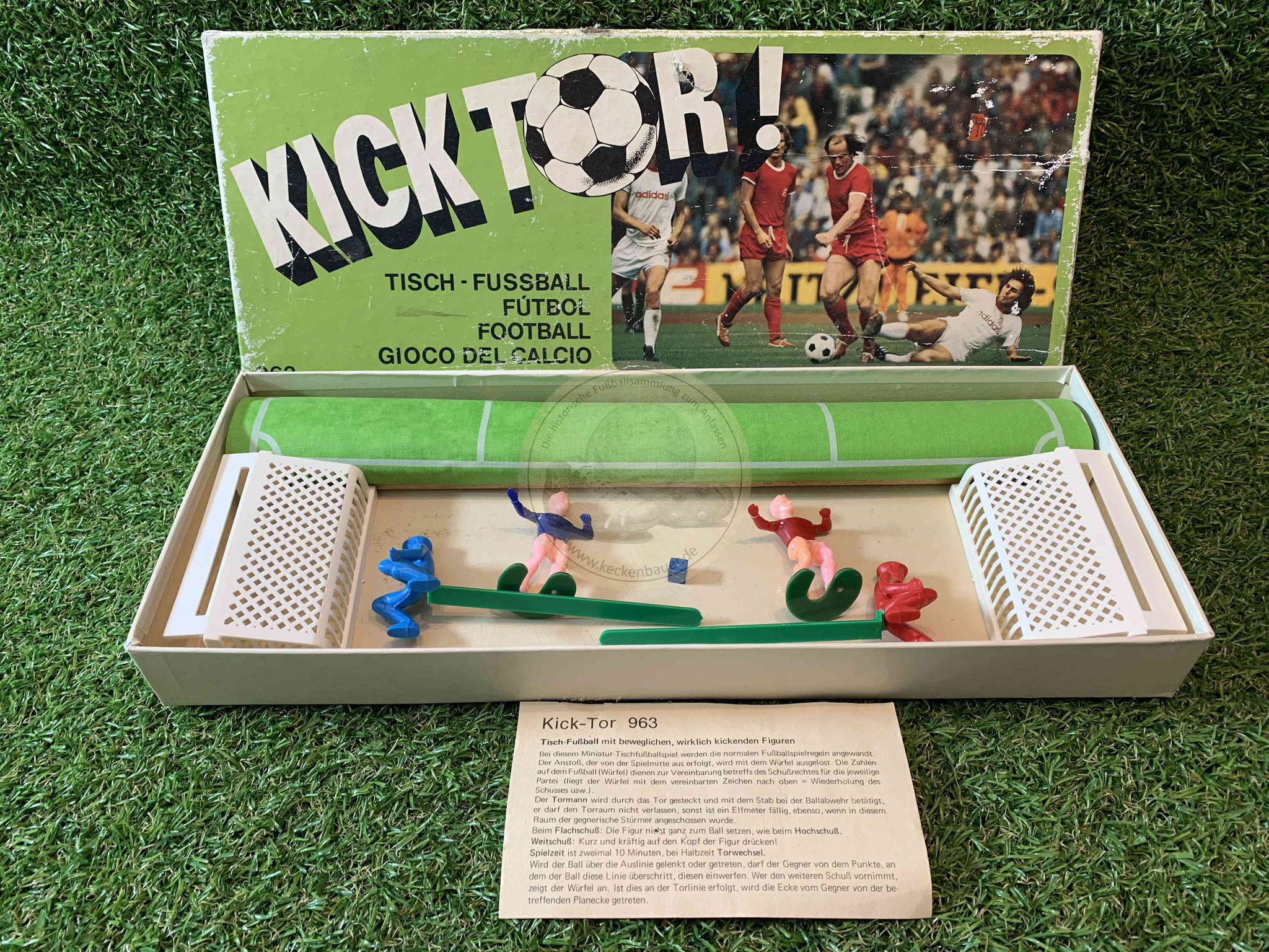 Kick Tor Tisch Fußball Spiel aus den 1980ern