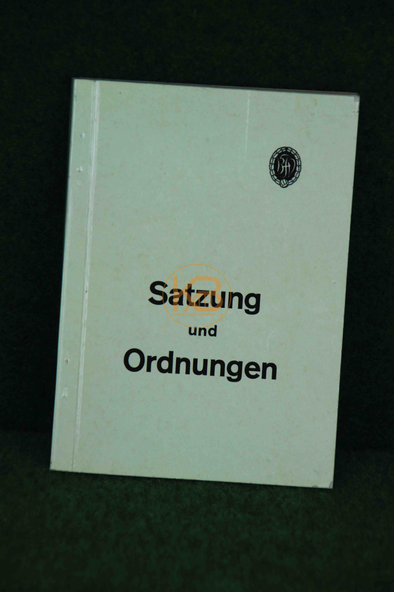 Badischer Fußballverband Fußball, Satzung und Ordnungen aus dem Jahr 1963