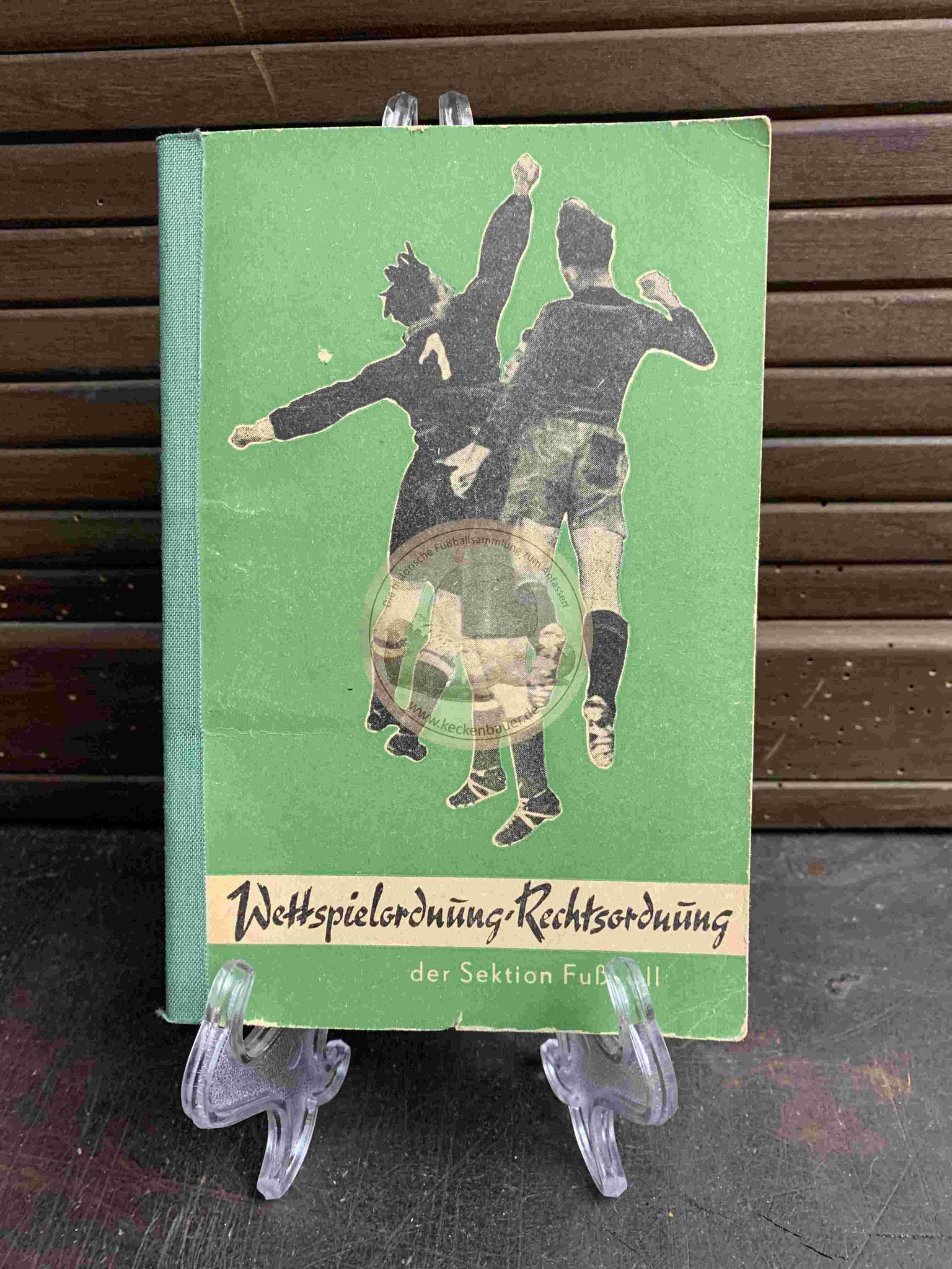 Wettspielordnung Rechtsordnung der Sektion Fußball aus dem Jahr 1954