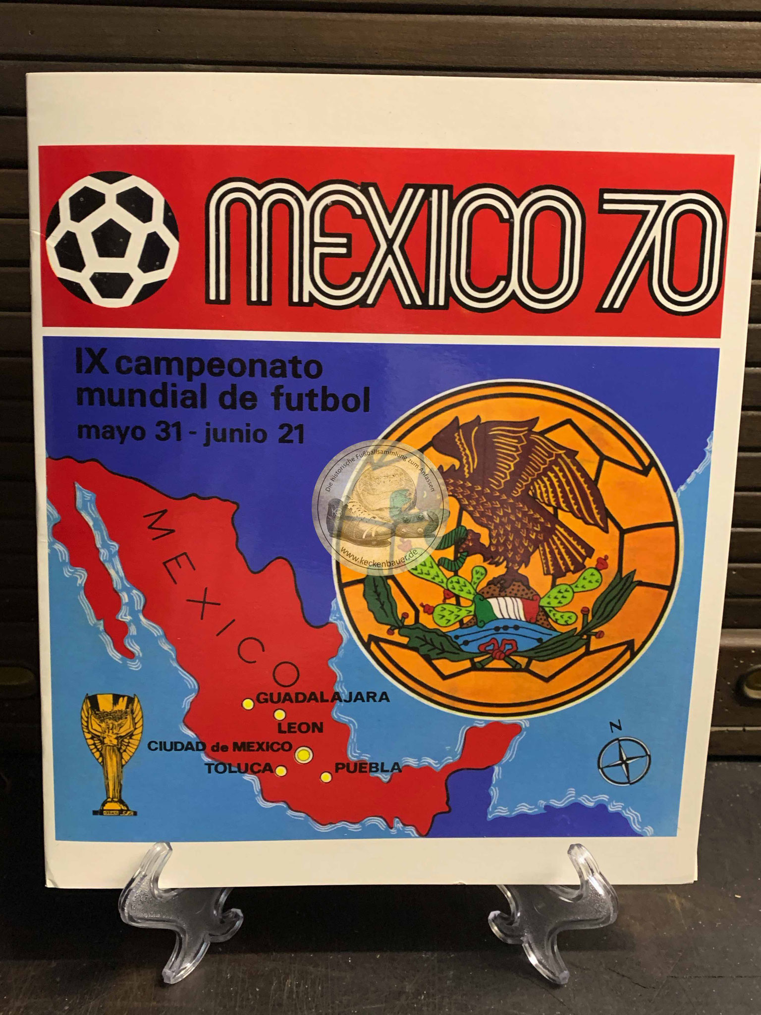 Panini Album von der WM 1970 in Mexico gedruckte Variante