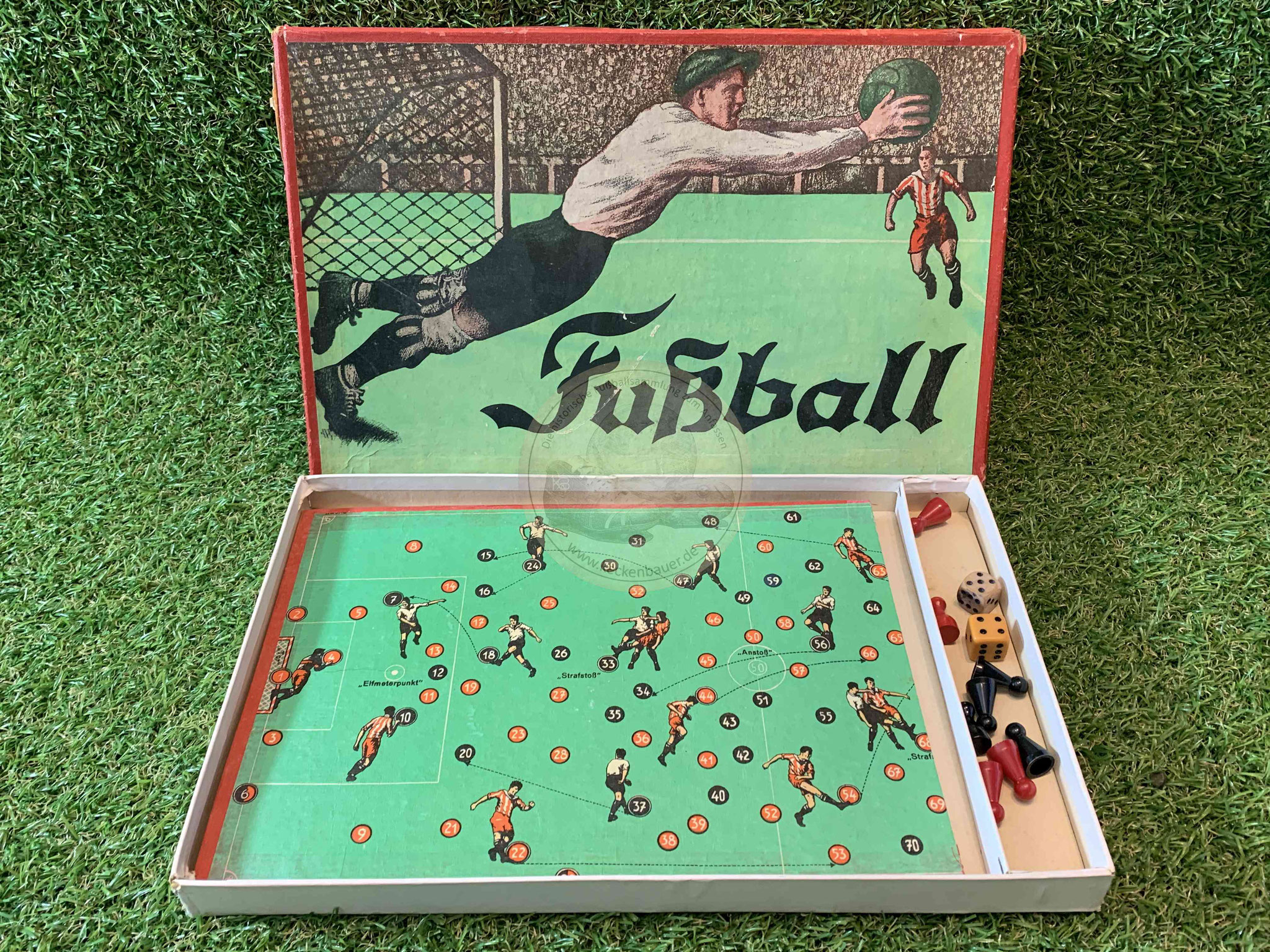 Altes Brettspiel Fussball von Franz Schmidt Spiele München ca. 1938ern 