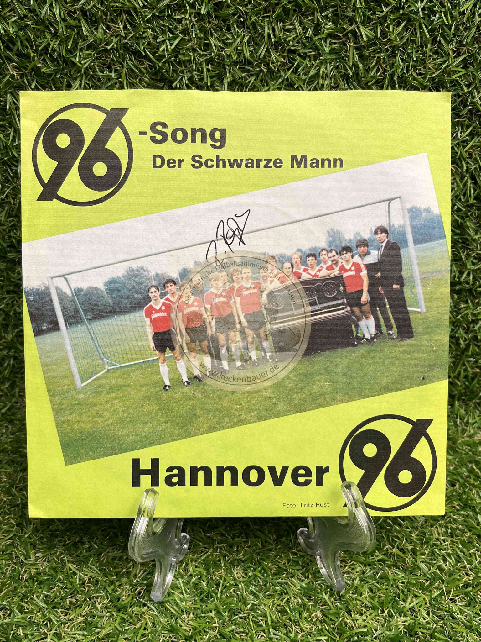 1984 Hannover 96 Platte 96 Song der schwarze Mann mit Raps Autogramm