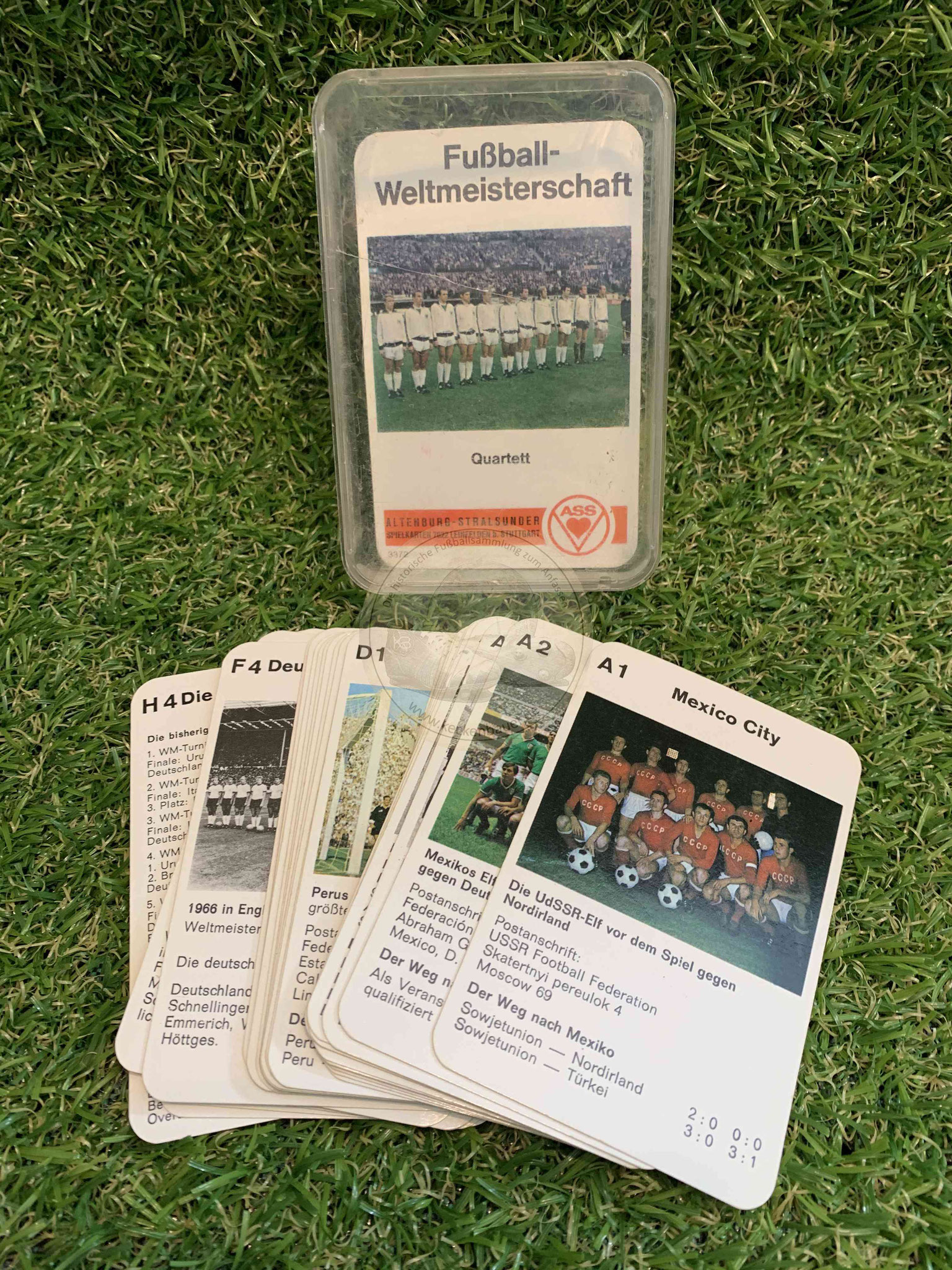 Altenburg - Stralsund Spielkarten Fußball Weltmeisterschaft 1970