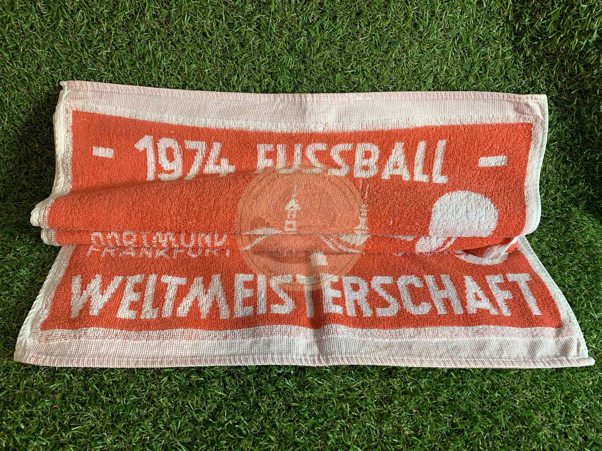 1974 Handtuch von der WM 1974 in Deutschland mit den Stadionstädten1974 Kohle zur WM Werbung 2