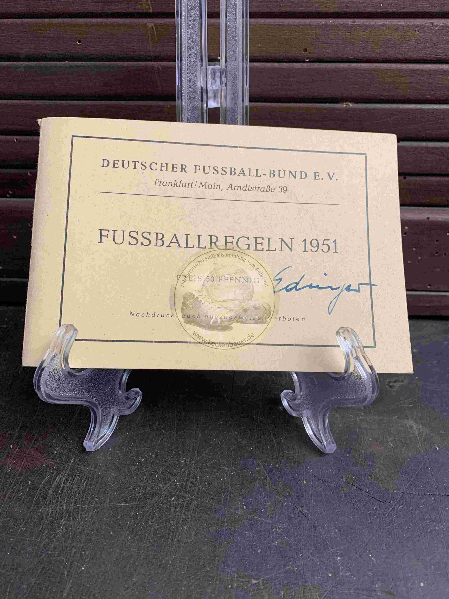 Fussballregeln des DFB aus dem Jahr 1951