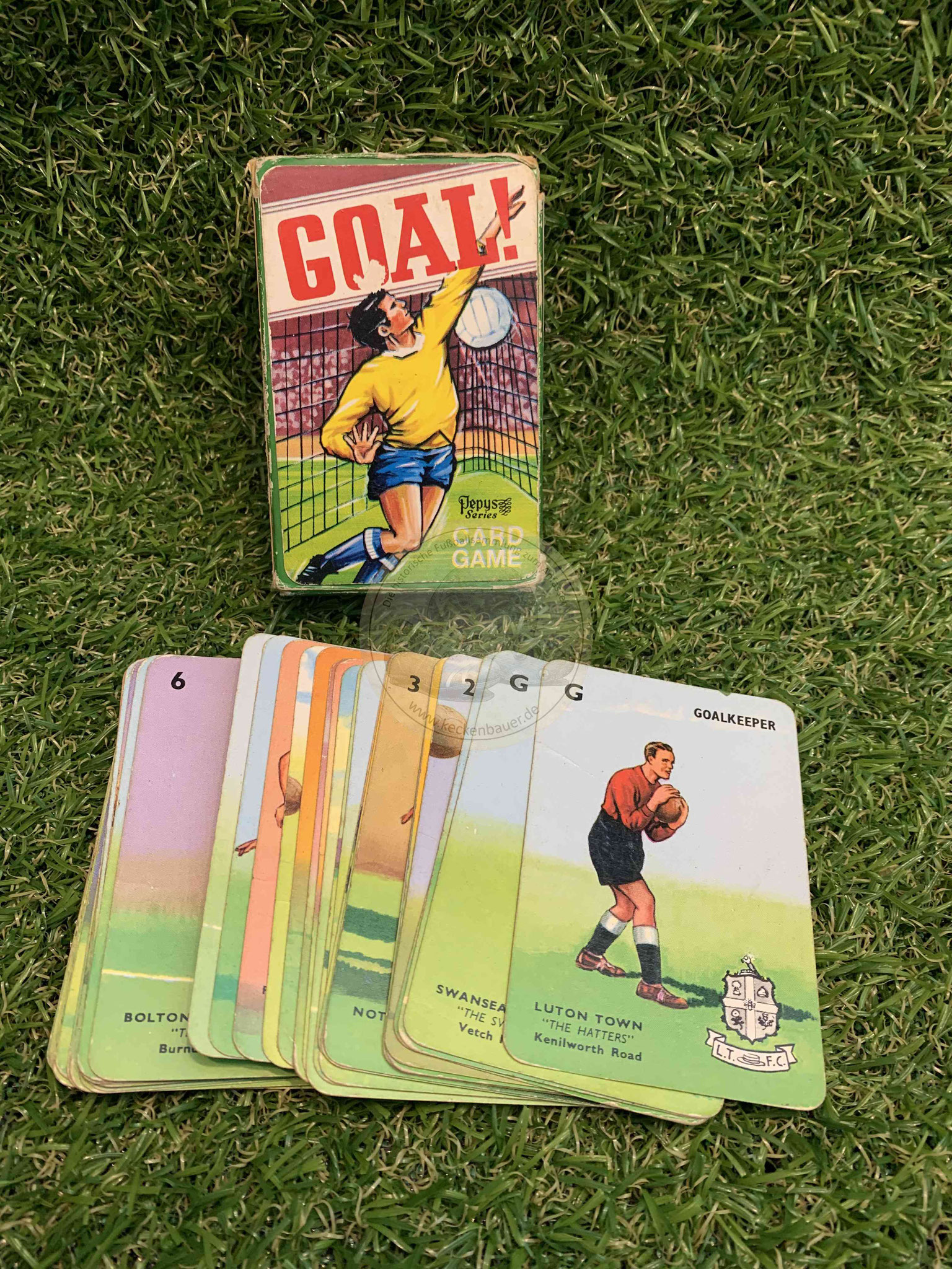 Goal von Plepys Game Card 1950er