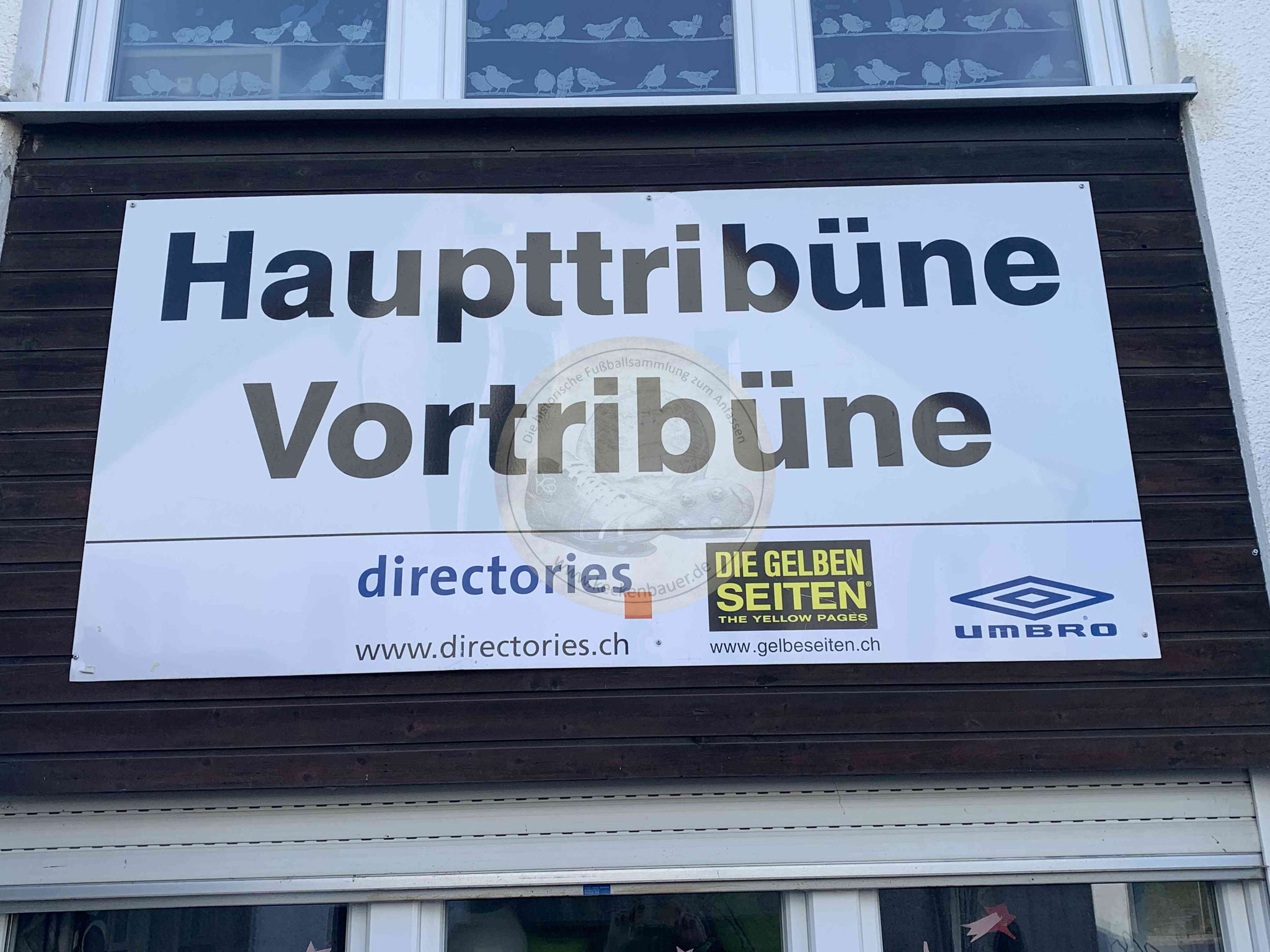 Schild vom Berner Wankdorfstadion vor dem Abriss