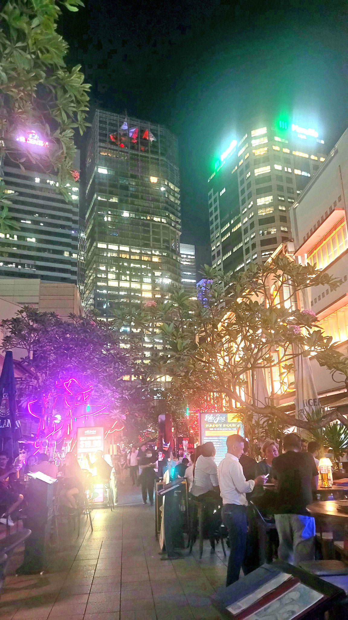 Eindrücke aus Singapur am Abend
