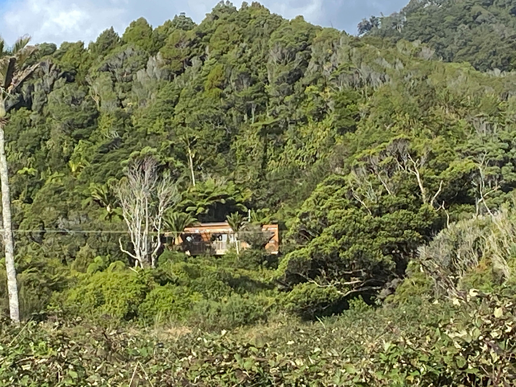 Das Haus von der Küste aus gesehen