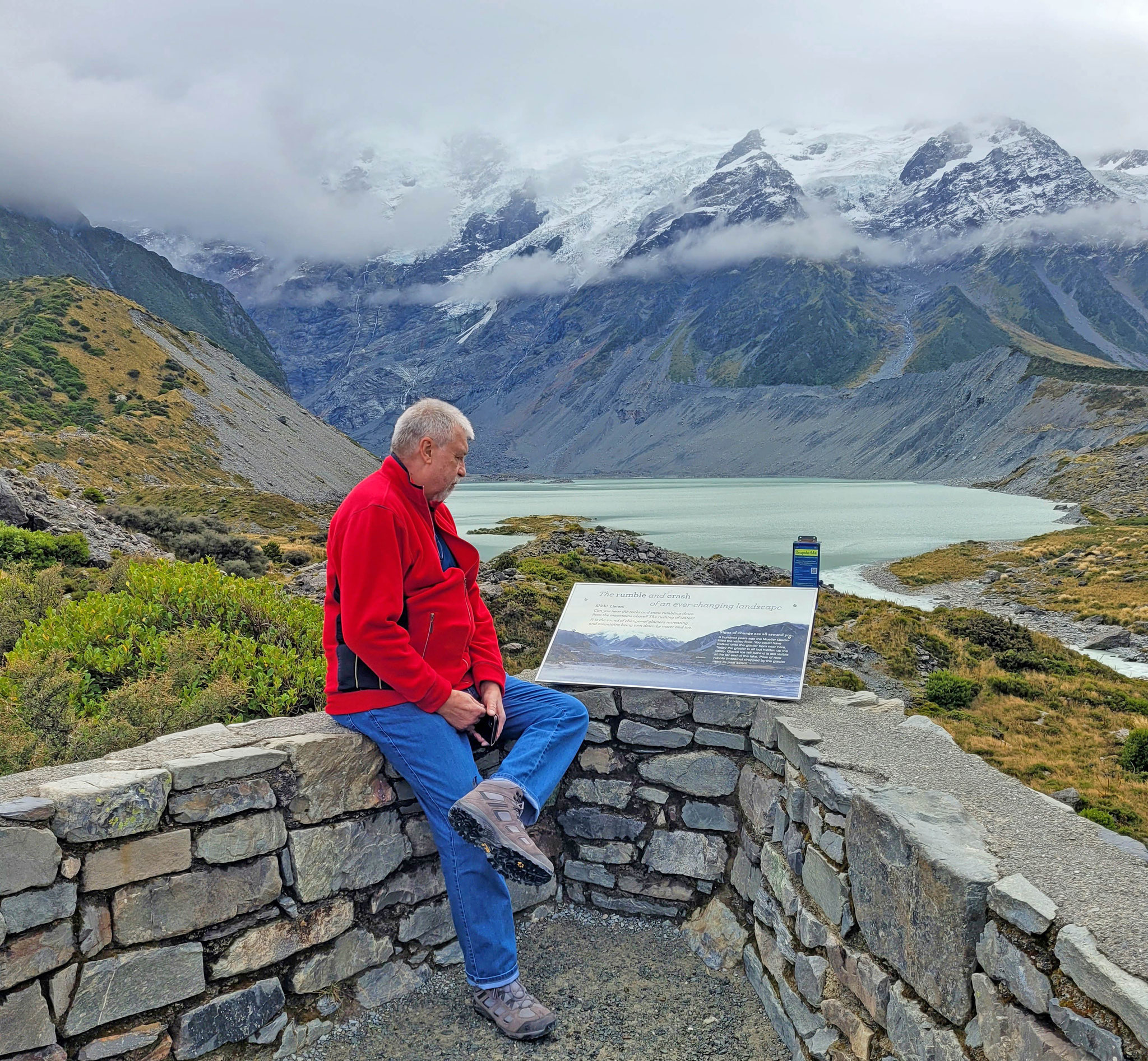 Blick ins Hooker Valley