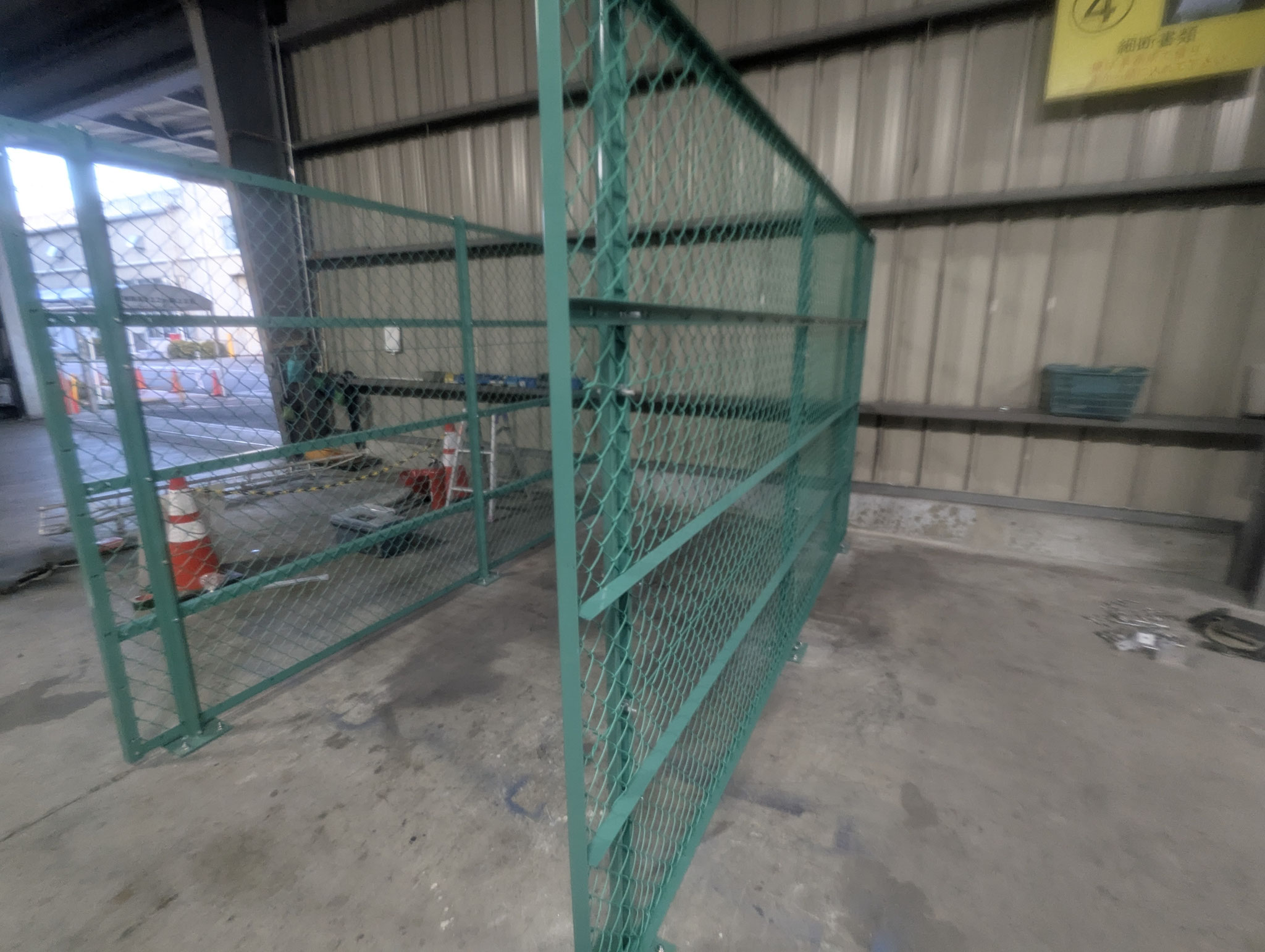 ﾈｯﾄﾌｪﾝｽﾚｲｱｳﾄ変更工事：工程写真