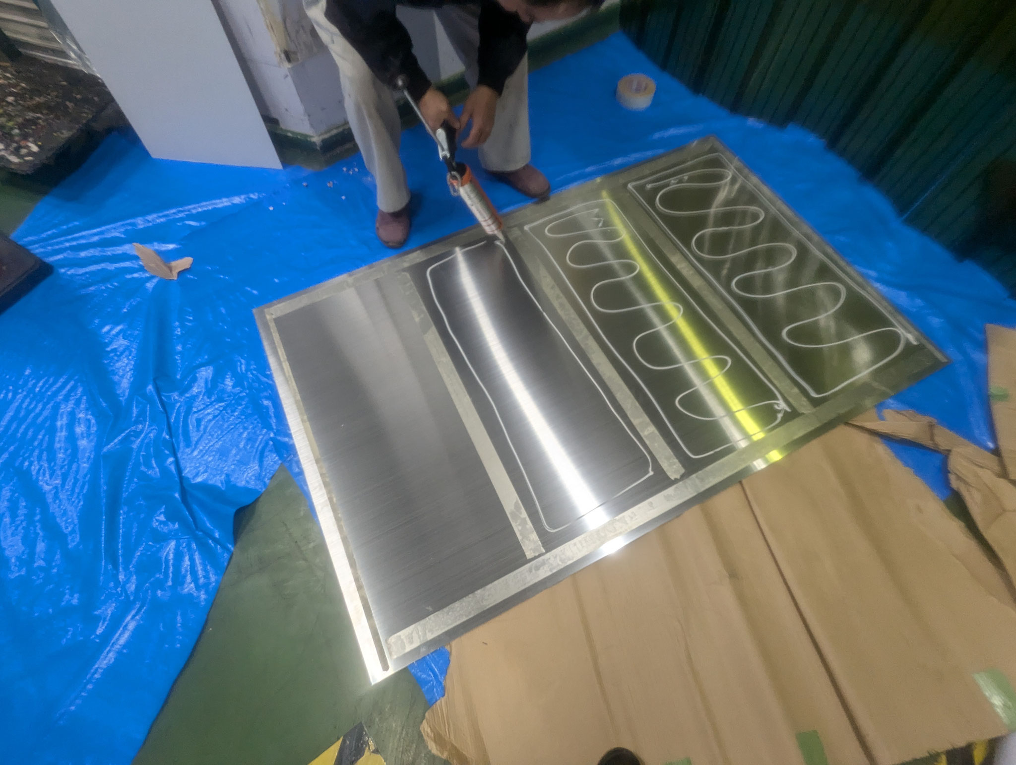 通路壁衝突防護対策工事：工程写真