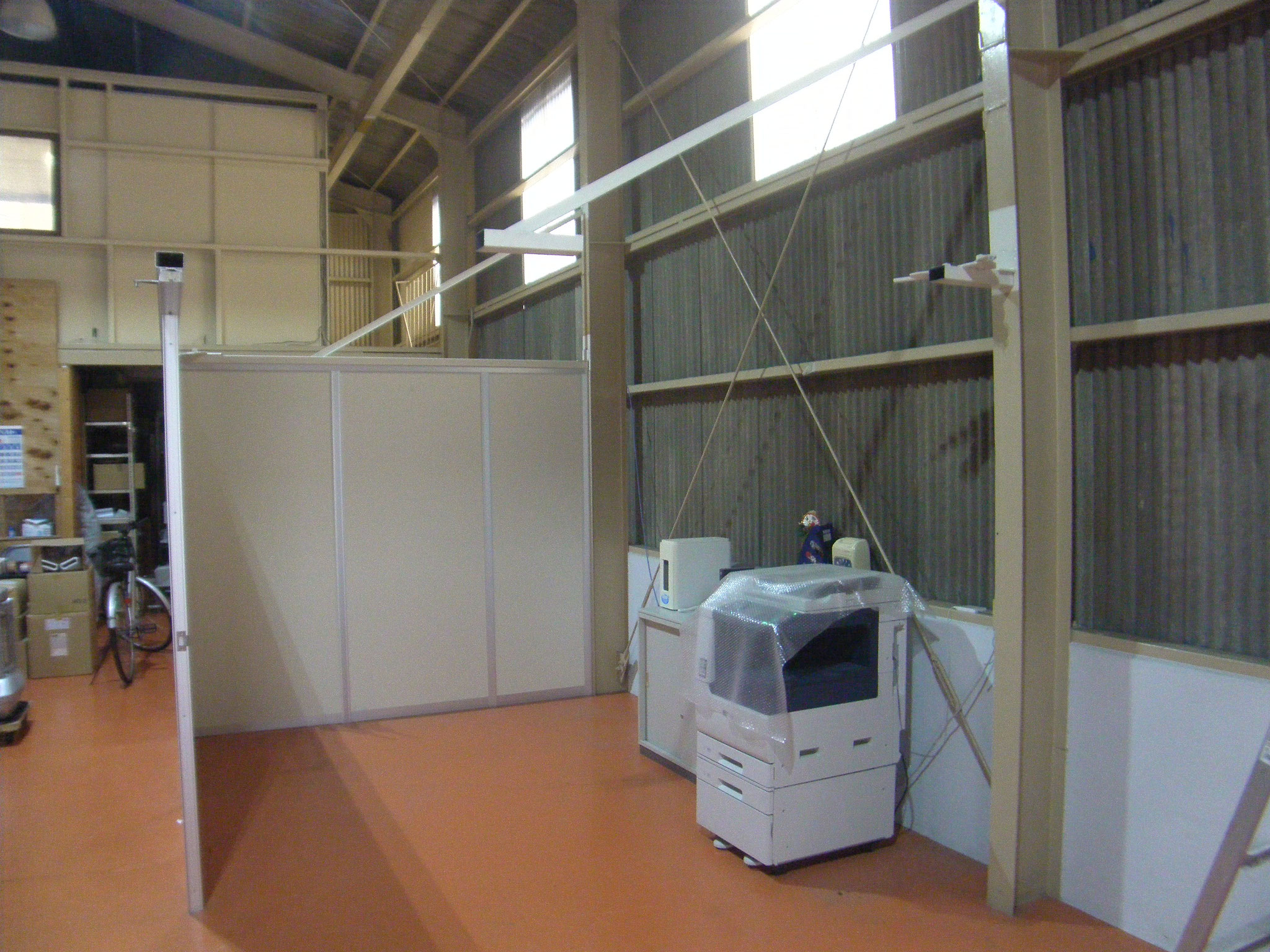 ｱﾙﾐﾊﾟｰﾃｰｼｮﾝ解体撤去：工程写真