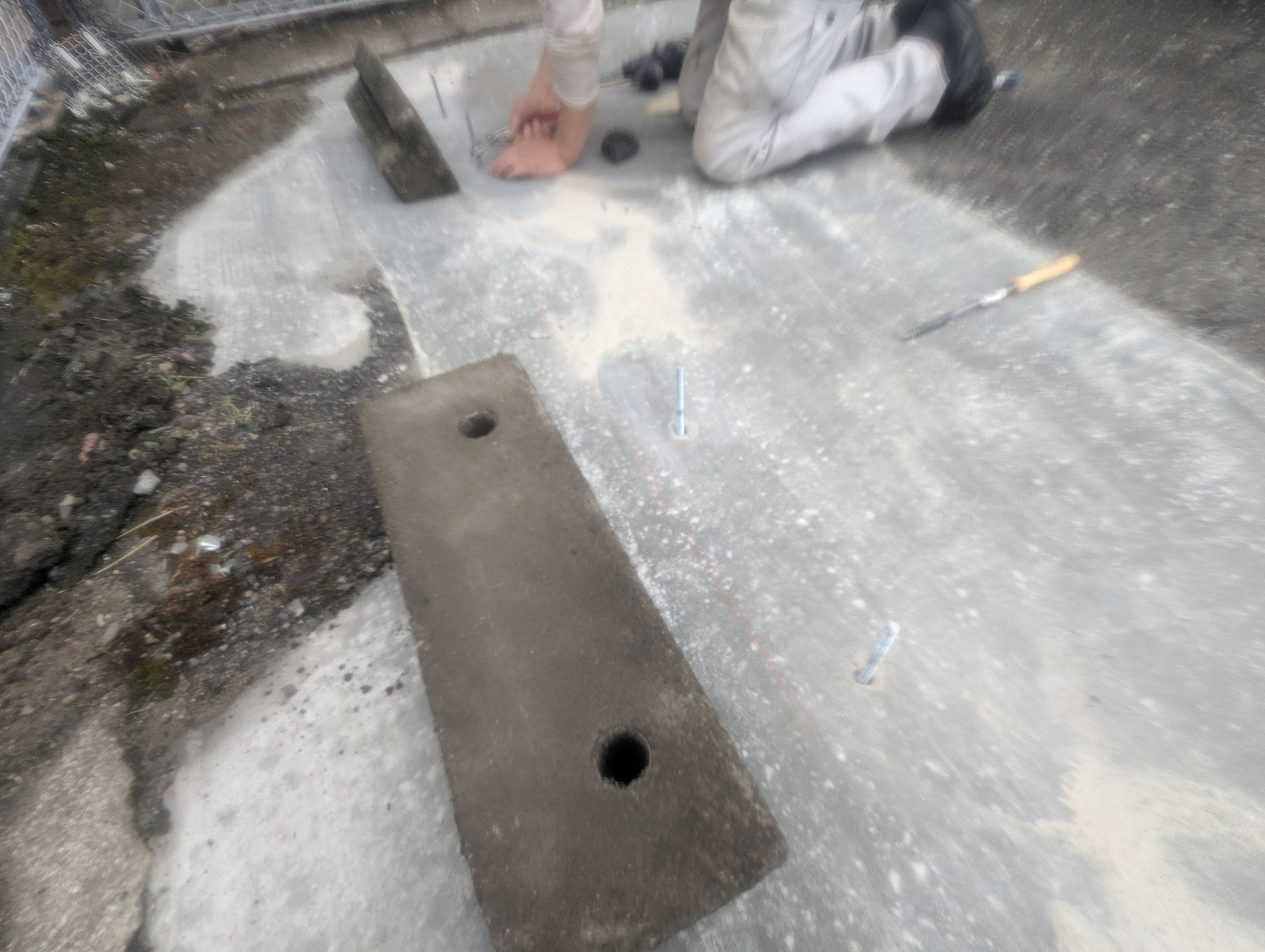 駐車場補修改修工事：工程写真