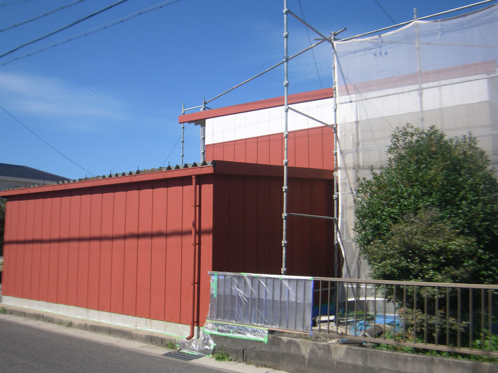 倉庫棟の改修工事：工程写真