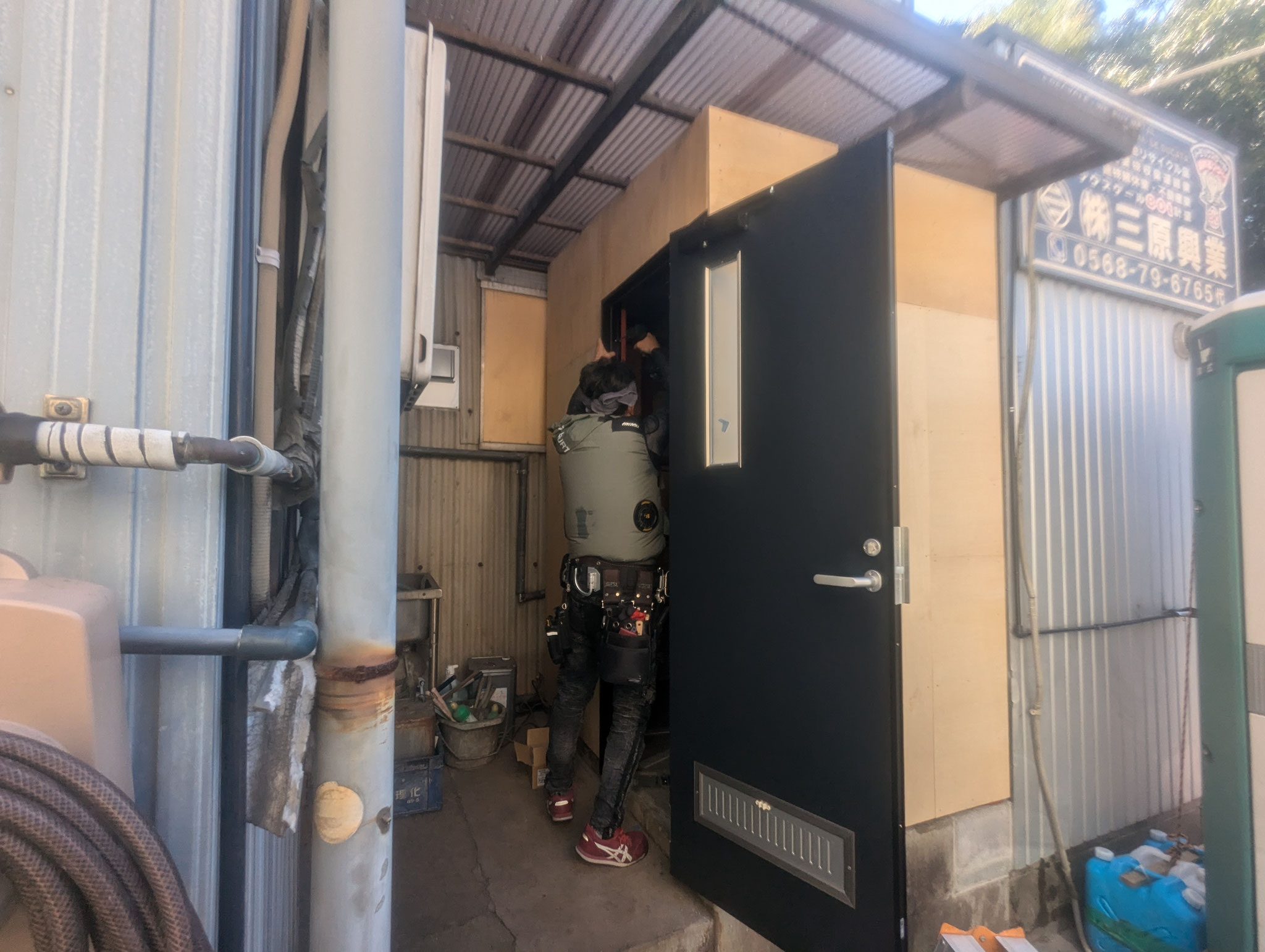 トイレ棟新築工事：工程写真