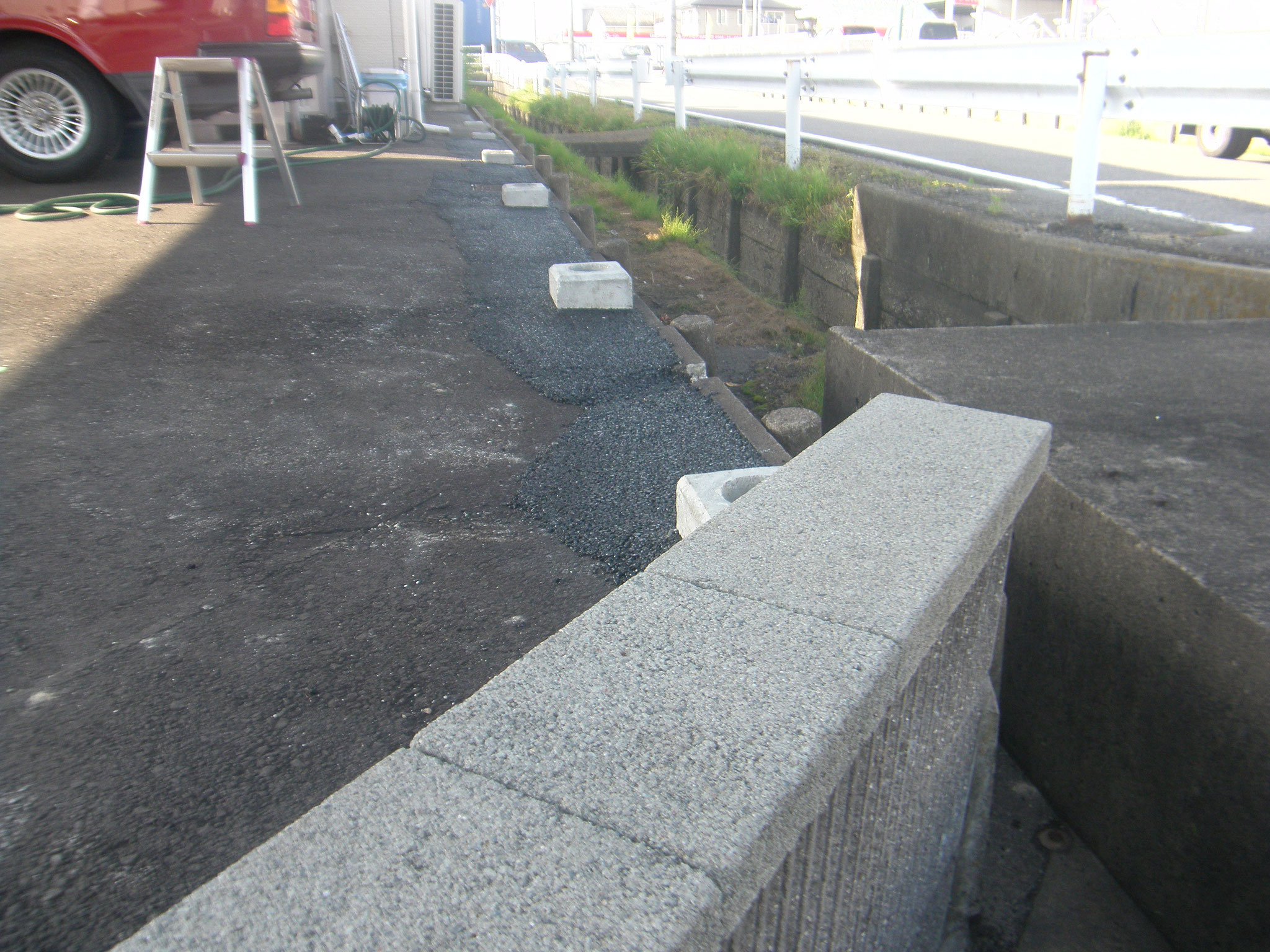 目隠しフェンス新設工事：工程写真