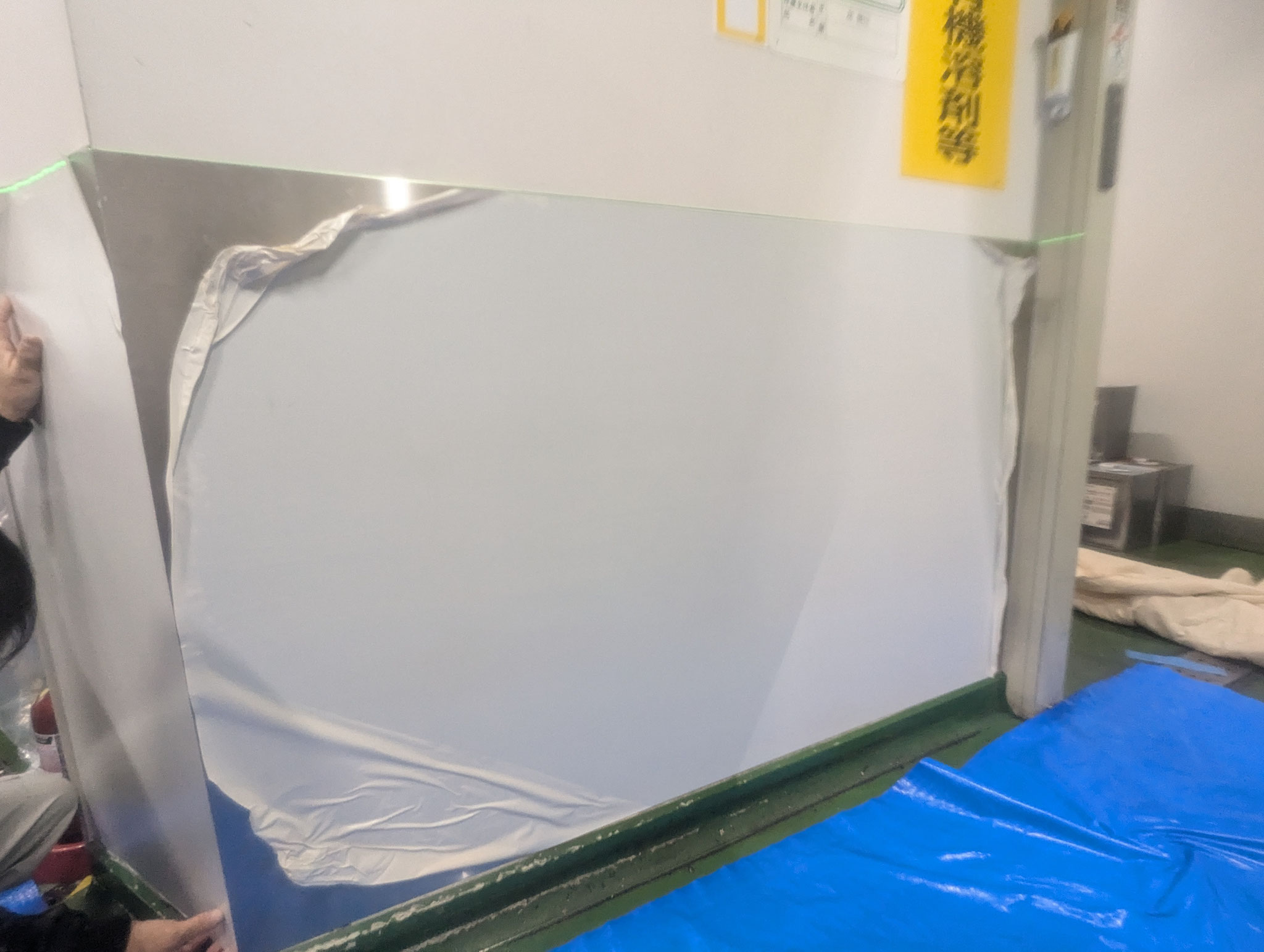 通路壁衝突防護対策工事：工程写真