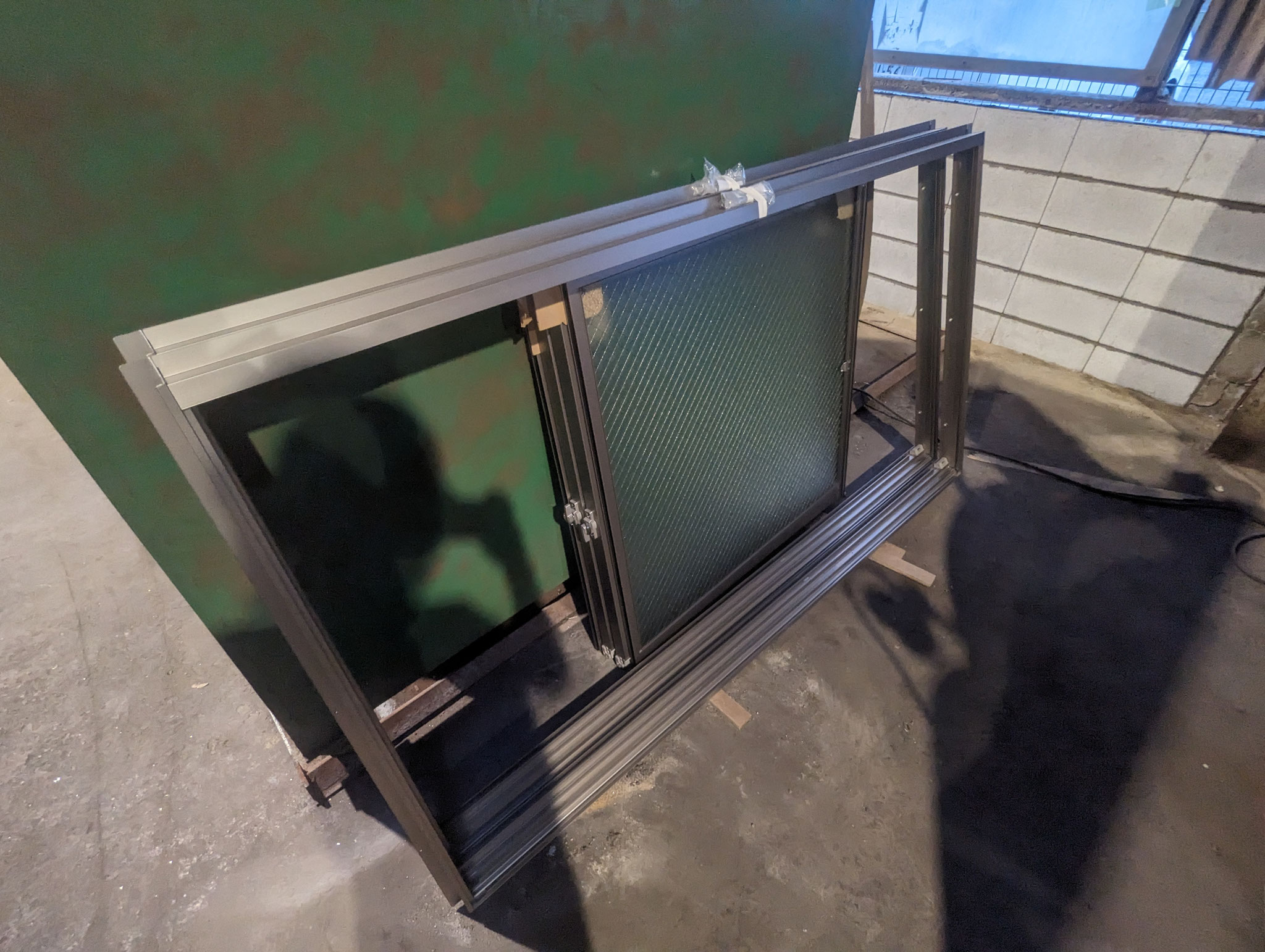 建屋破損部復旧工事：工程写真