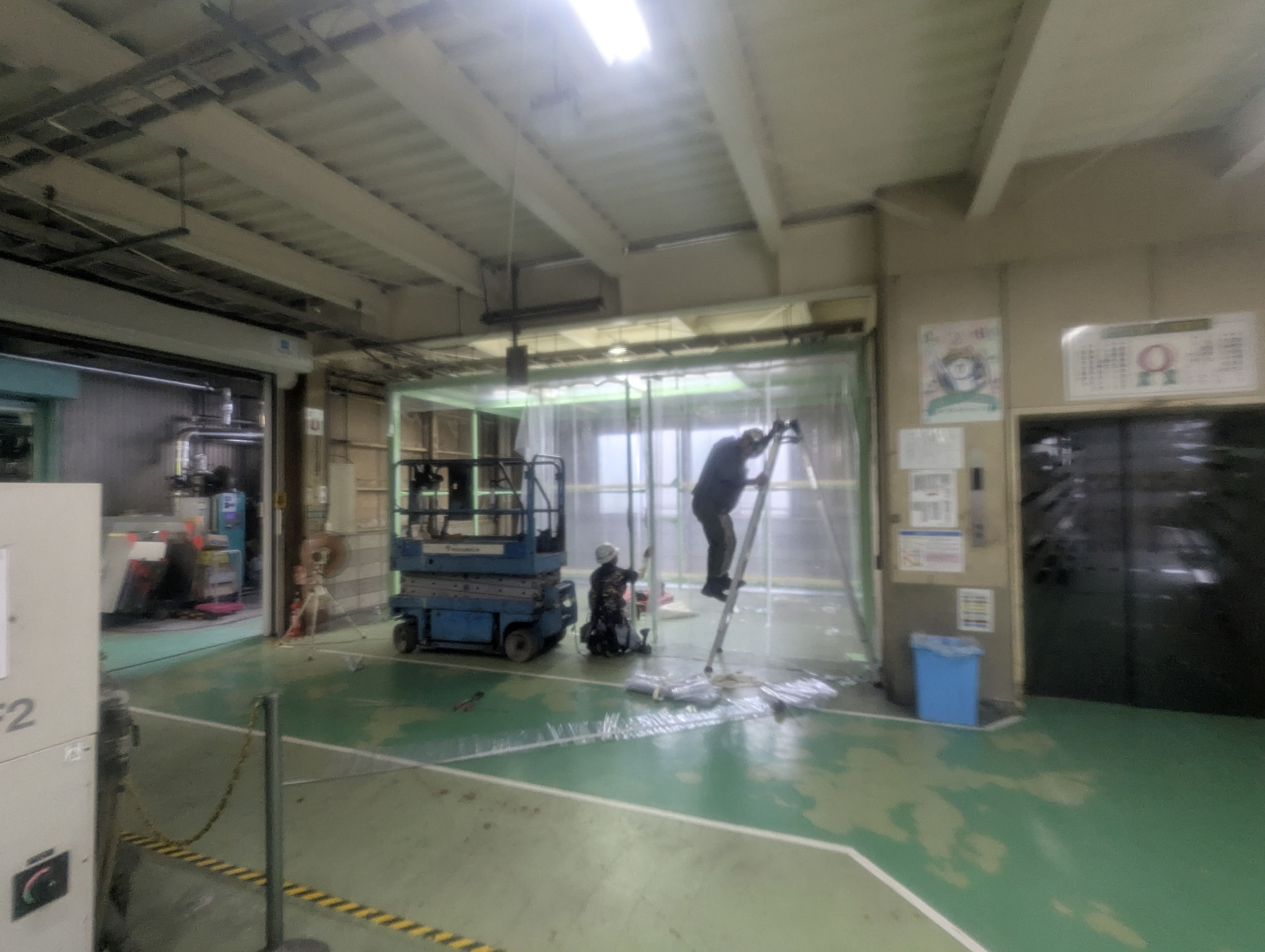 テントブース新設工事：工程写真