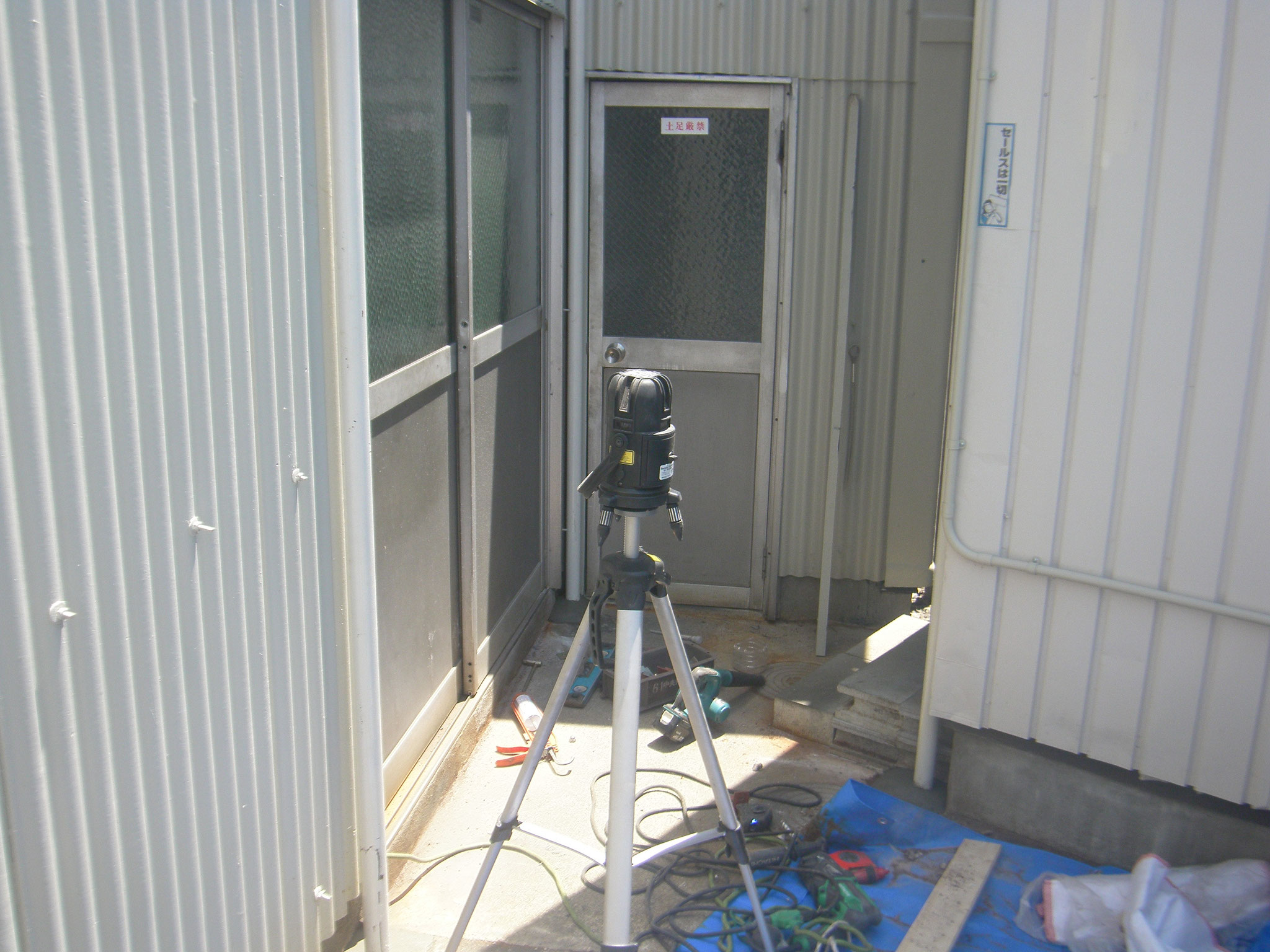雨避け庇新設工事：工程写真