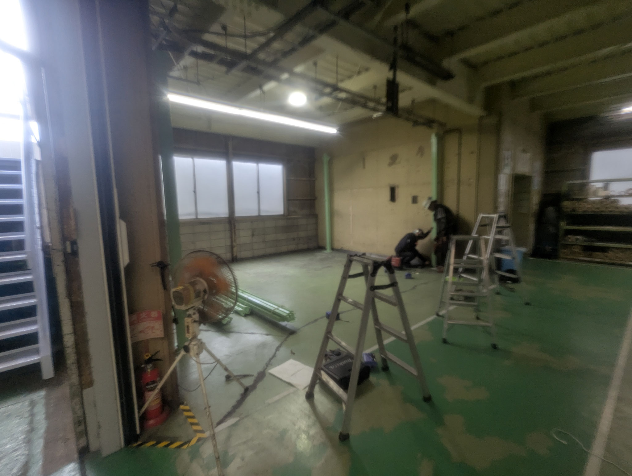 テントブース新設工事：工程写真