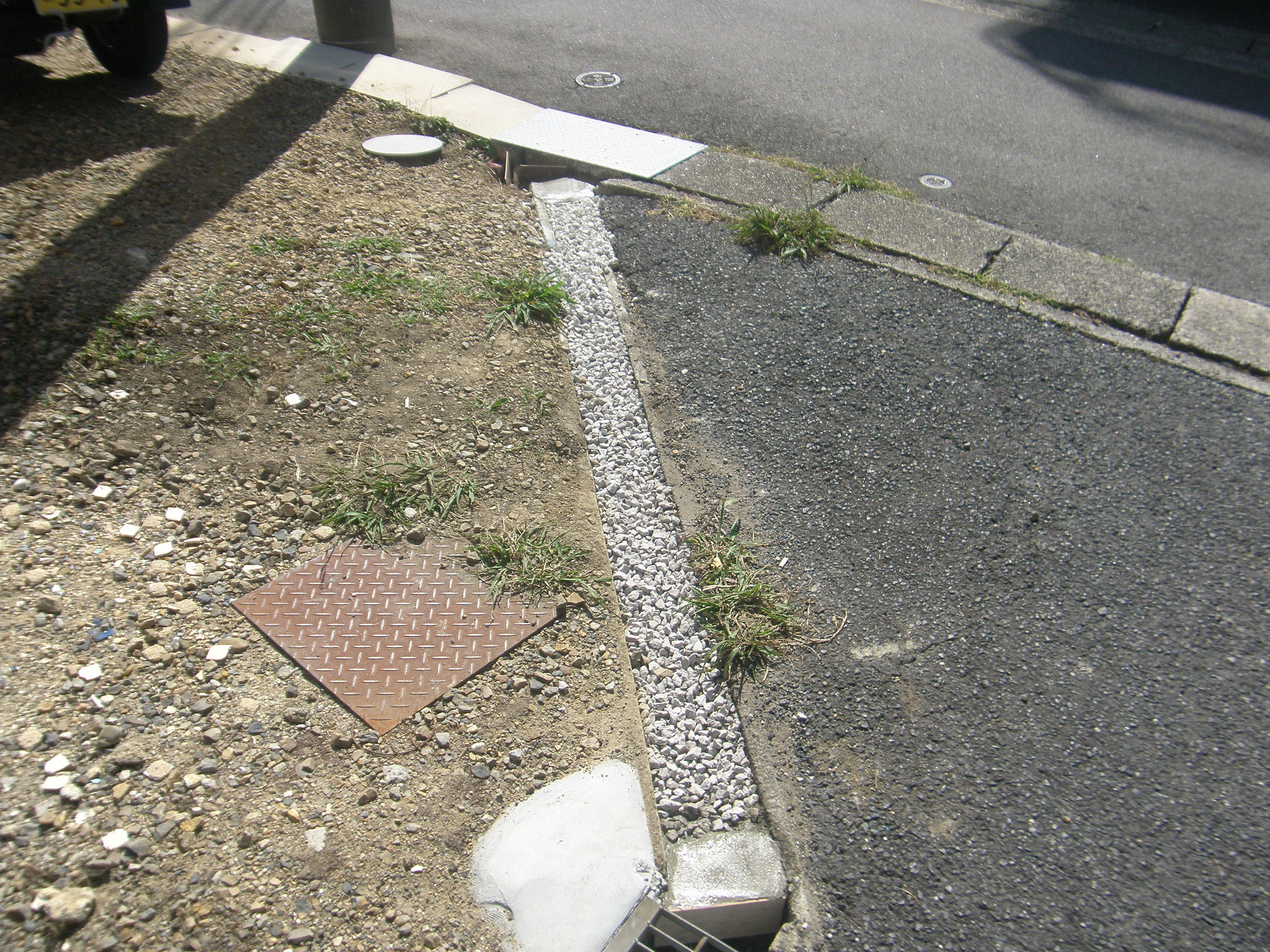 私道乗入部改修工事：工程写真