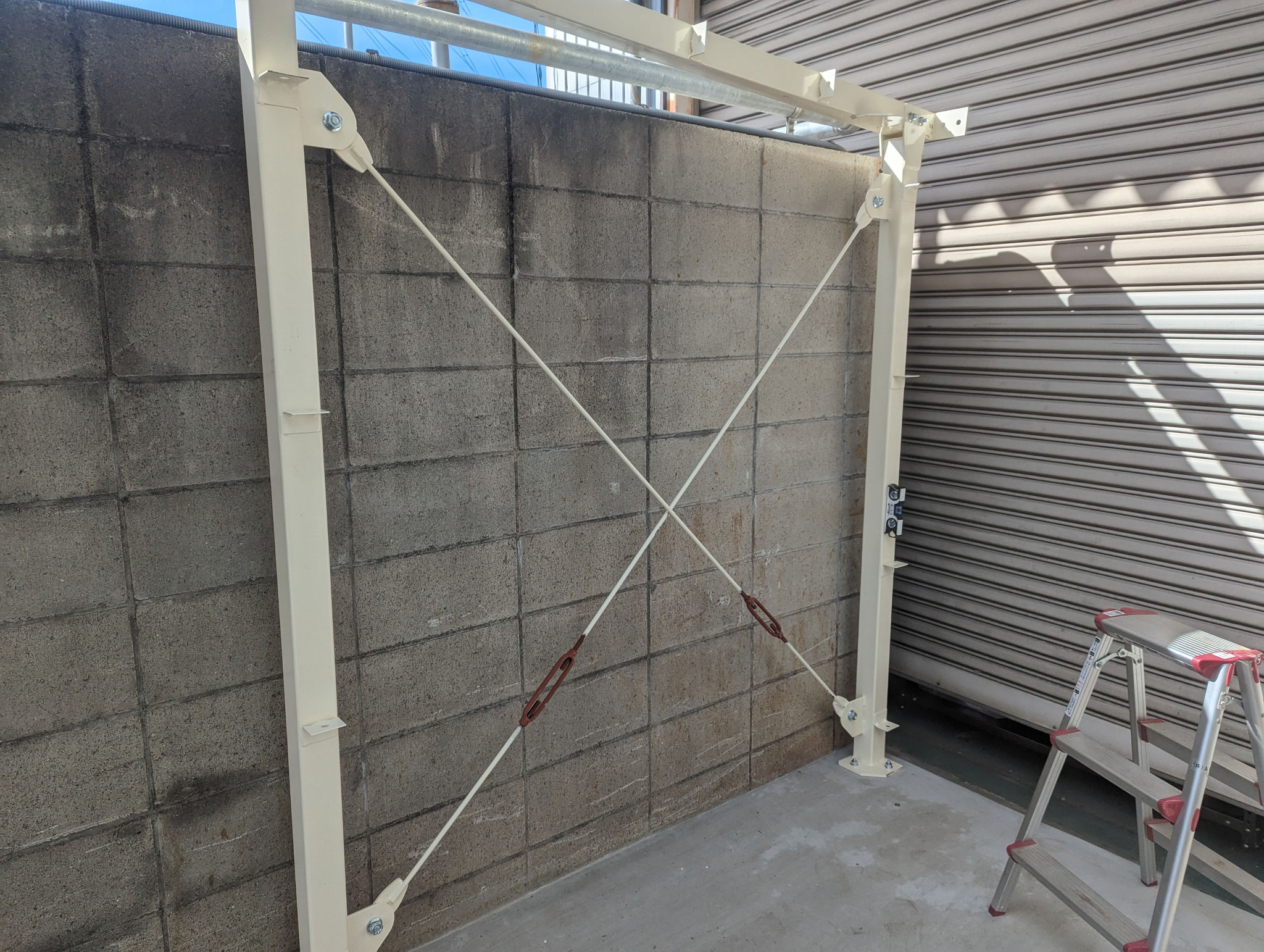 屋外設備小屋新築工事：工程写真