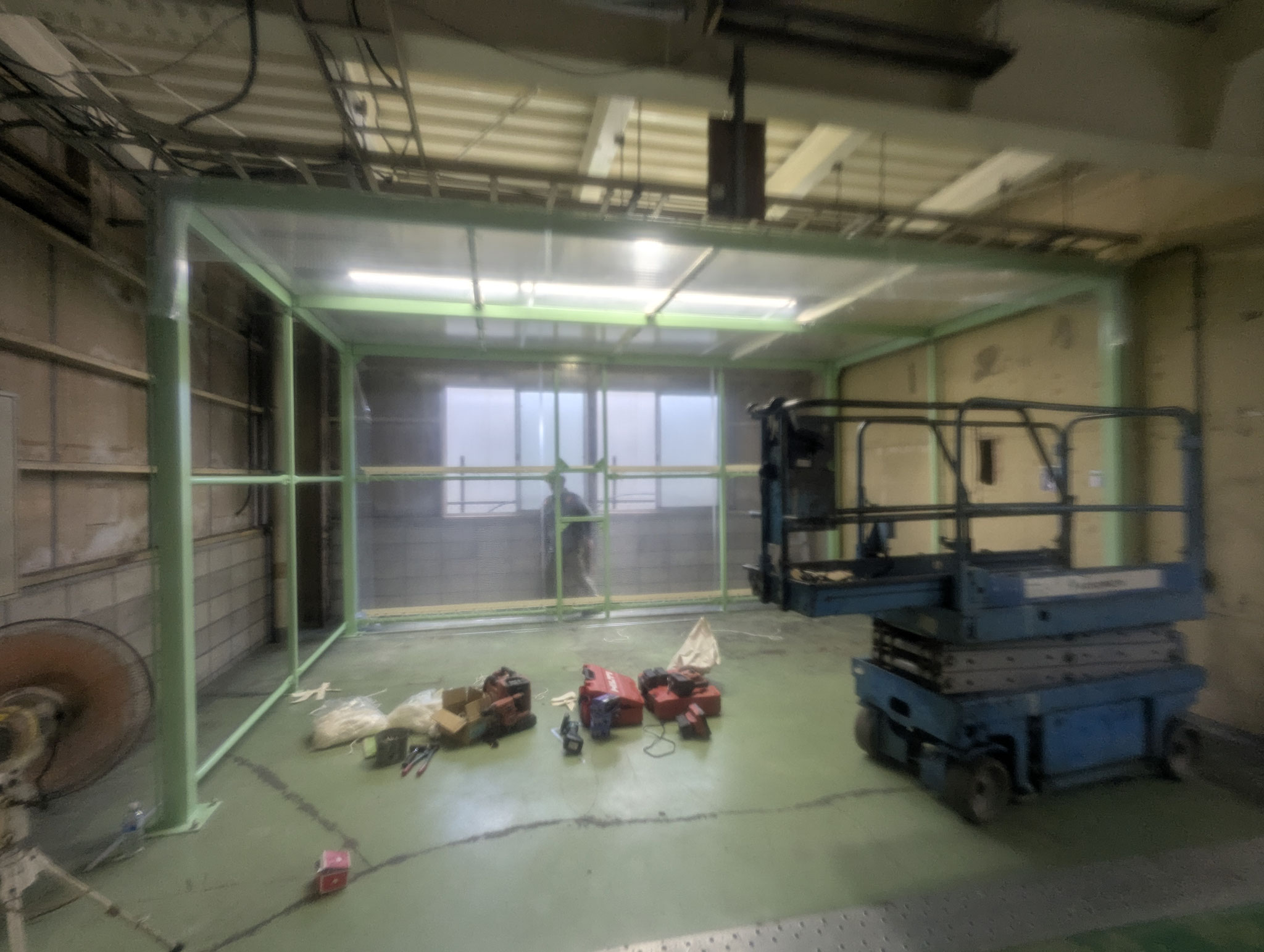 テントブース新設工事：工程写真