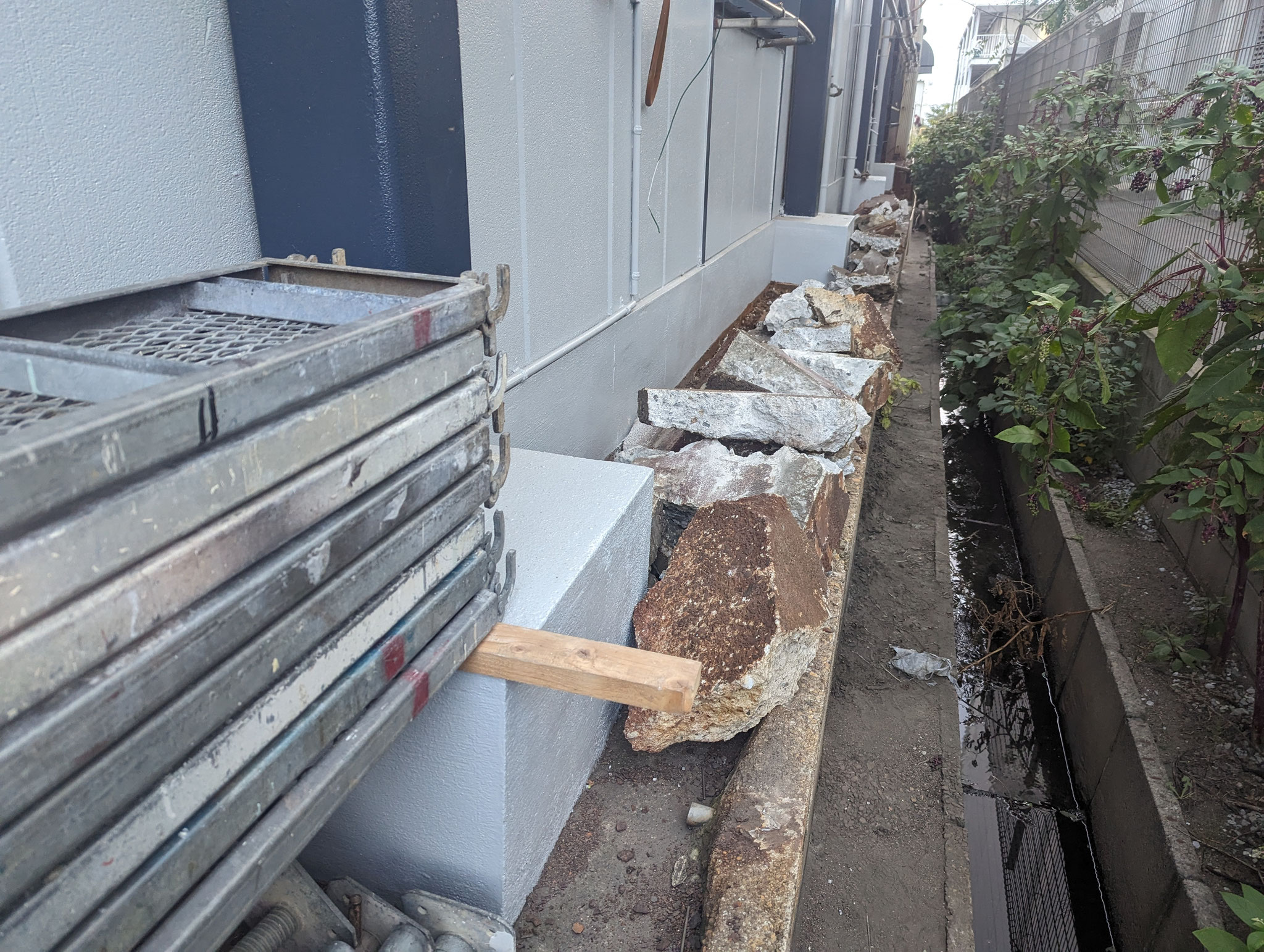 境界外構部改修工事：工程写真