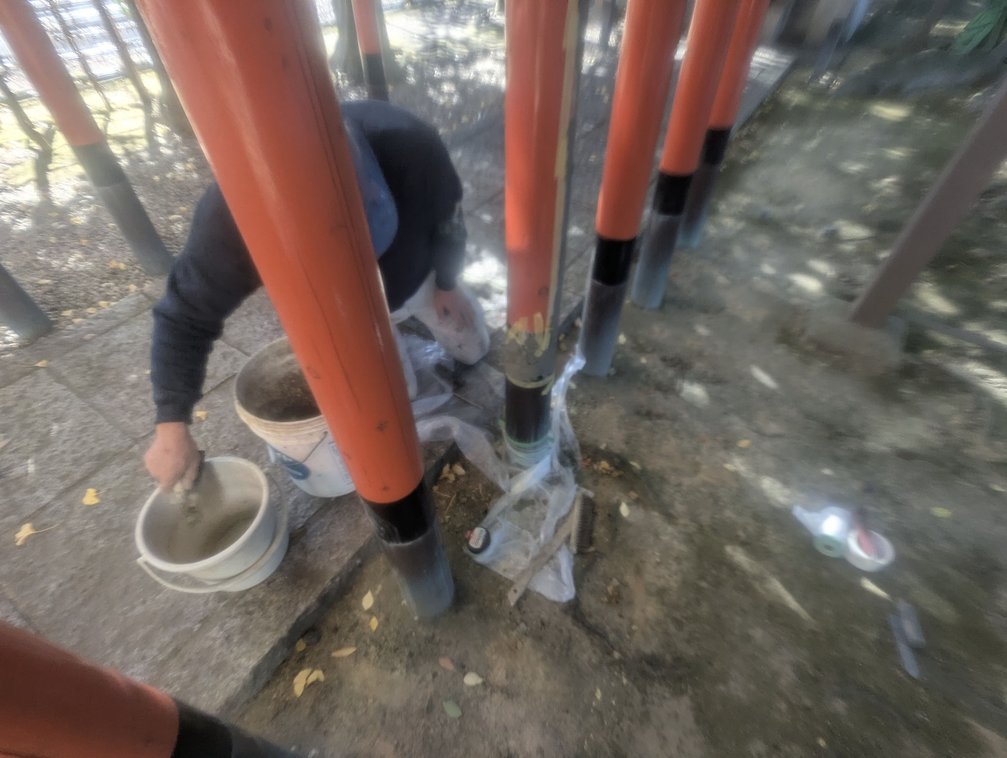 鳥居白アリ被害補修工事：工程写真