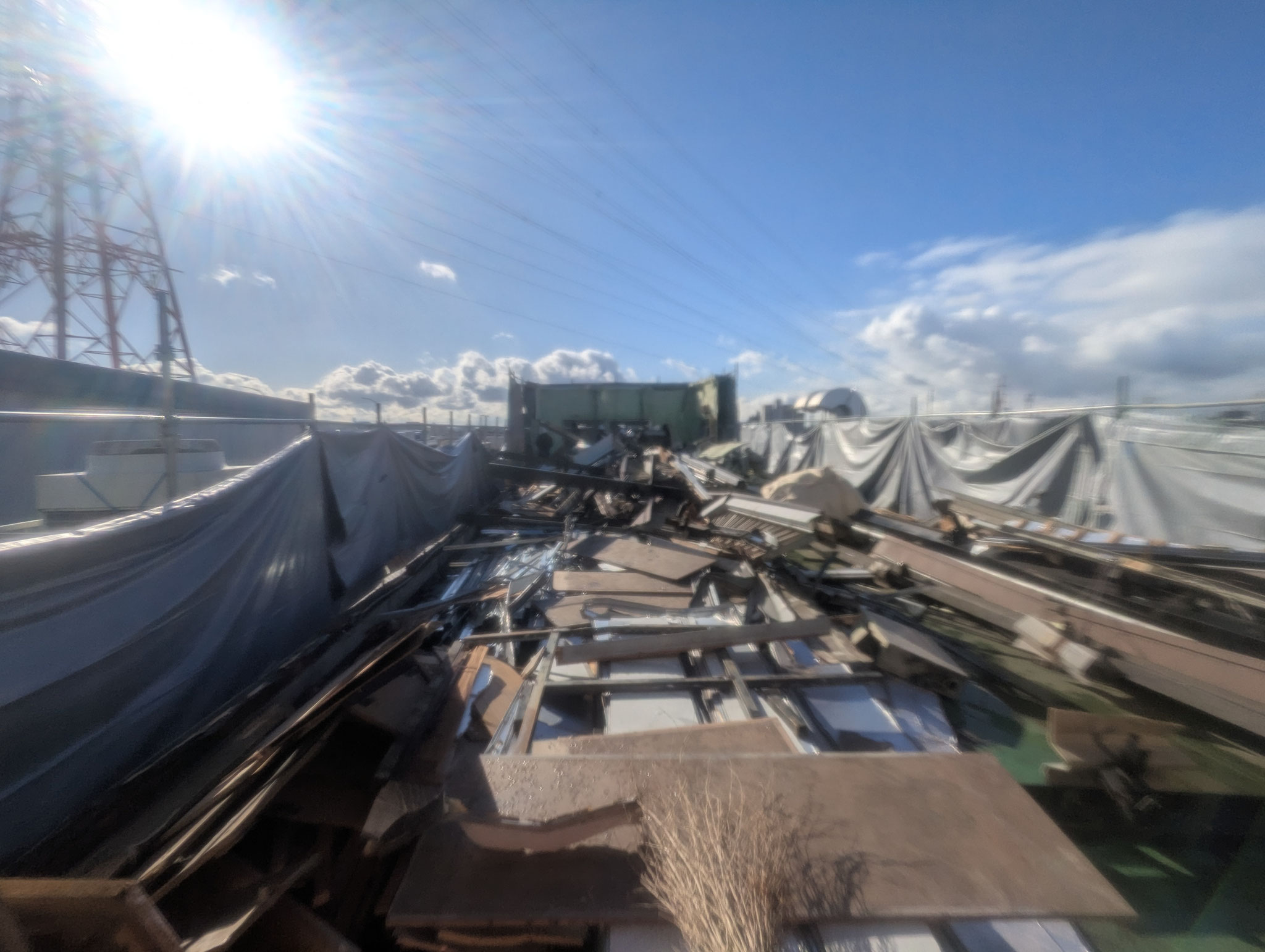 屋上建屋解体改修工事：工程写真