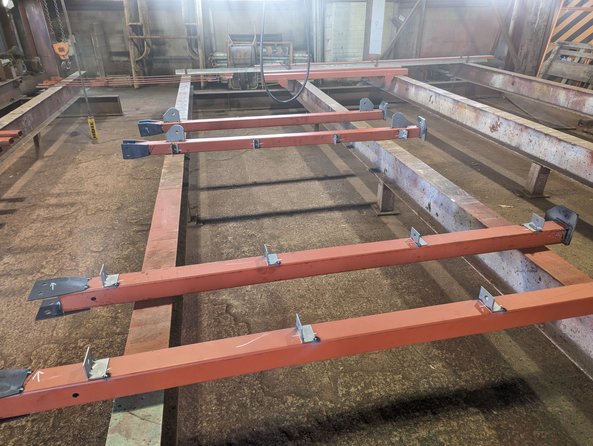 屋外設備小屋新築工事：工程写真
